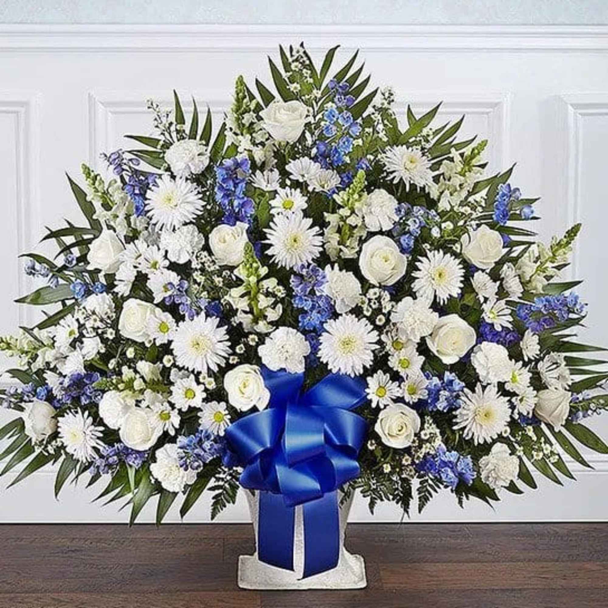 Offer the peace and tranquility that comes from classic blue and white