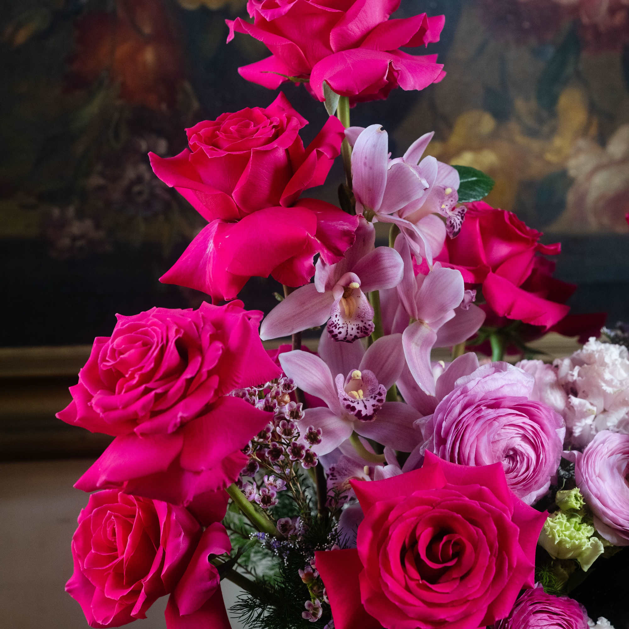 Celebrate love with our stunning The Pink Edit arrangement, a luxurious display