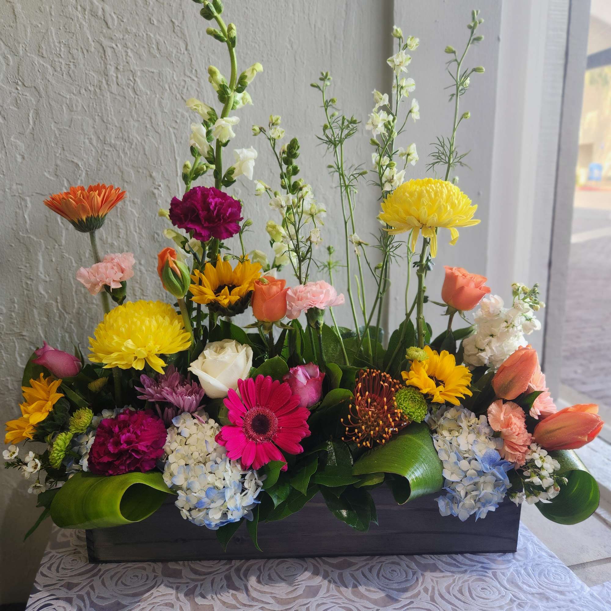 A grand Spring mix  made with seasonal  blooms,  Picture, photo 5 of 5
