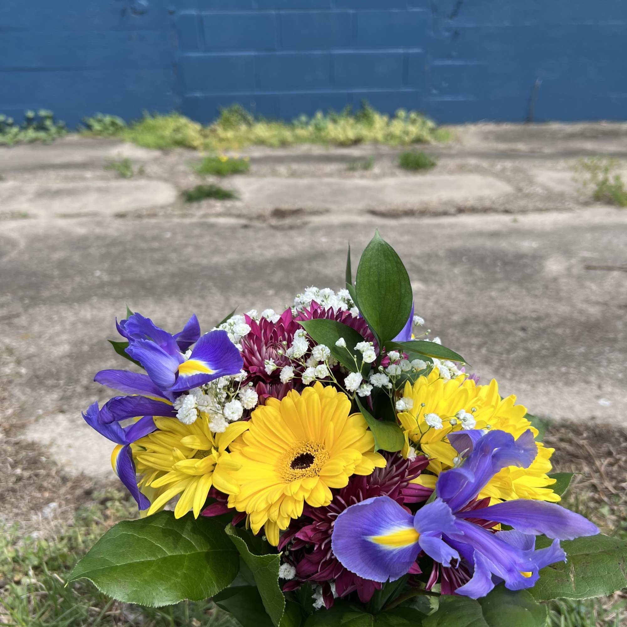 An elegant and colorful hand-tied bouquet that will compliment any prom outfit., photo 2 of 2