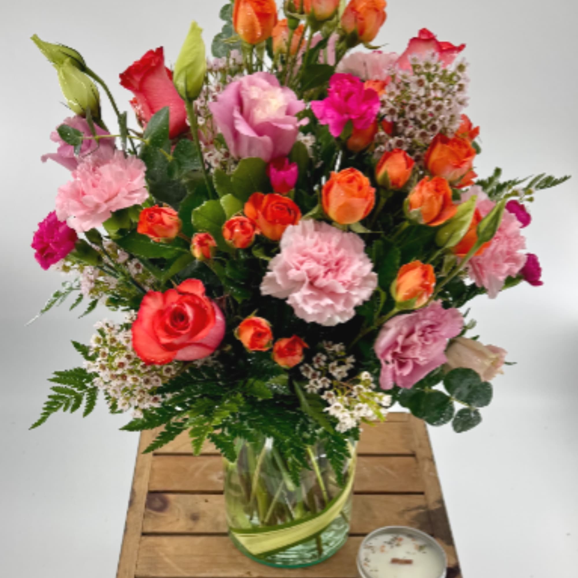 Indulge in the vibrant hues of our Orange, Pink, and Hot Pink