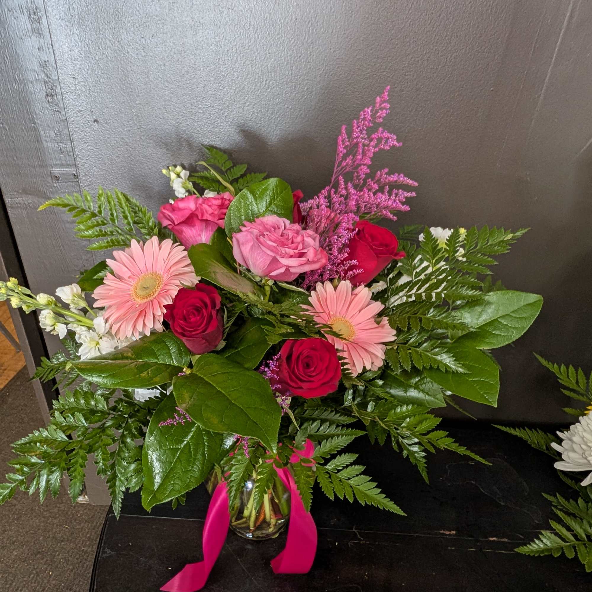 Luxury stems like roses, lilies, gerbera daisies, stock or snapdragons beautifully arranged, photo 2 of 2
