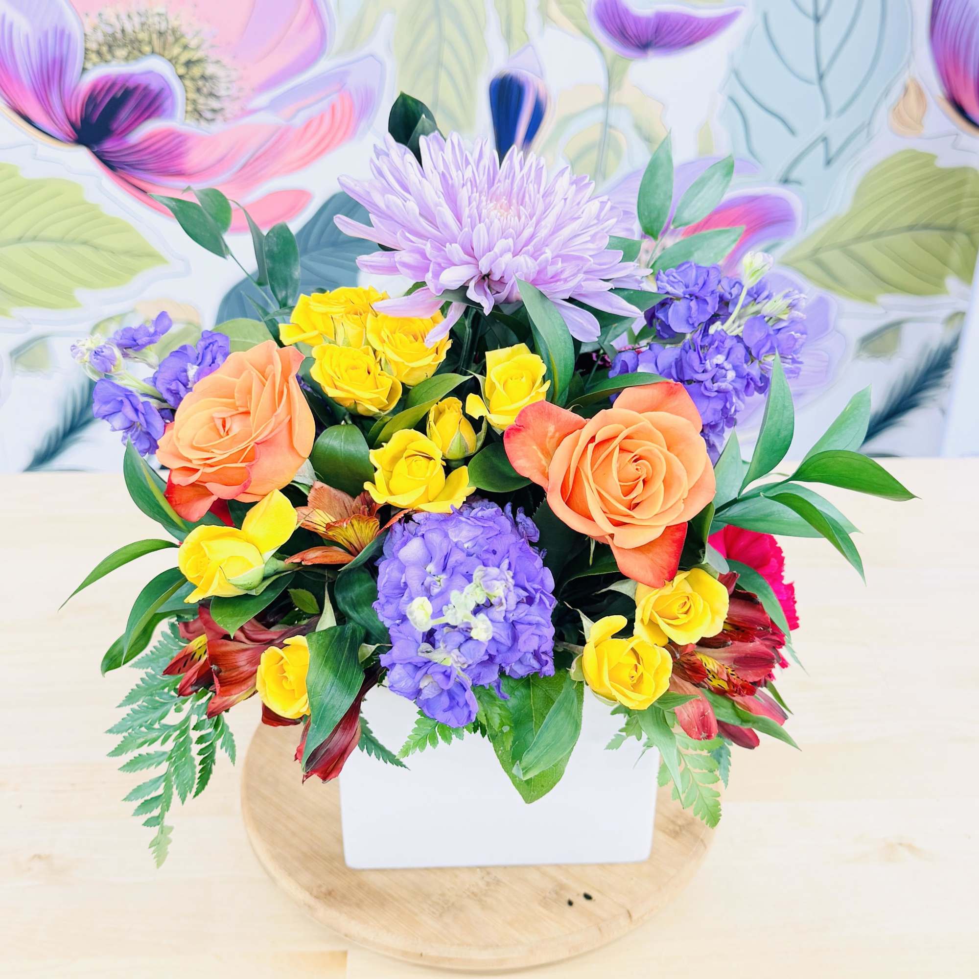 A burst of joyful color greets the person you're thinking of -