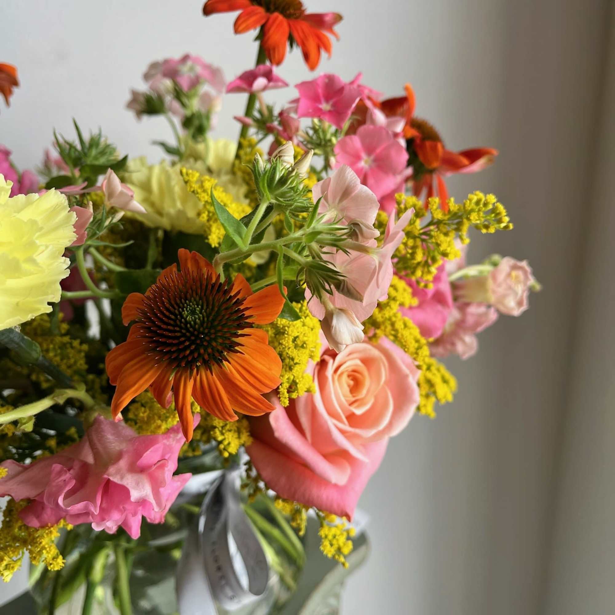 Summer in Bloom is a seasonal vase arrangement featuring mostly locally grown, photo 2 of 2