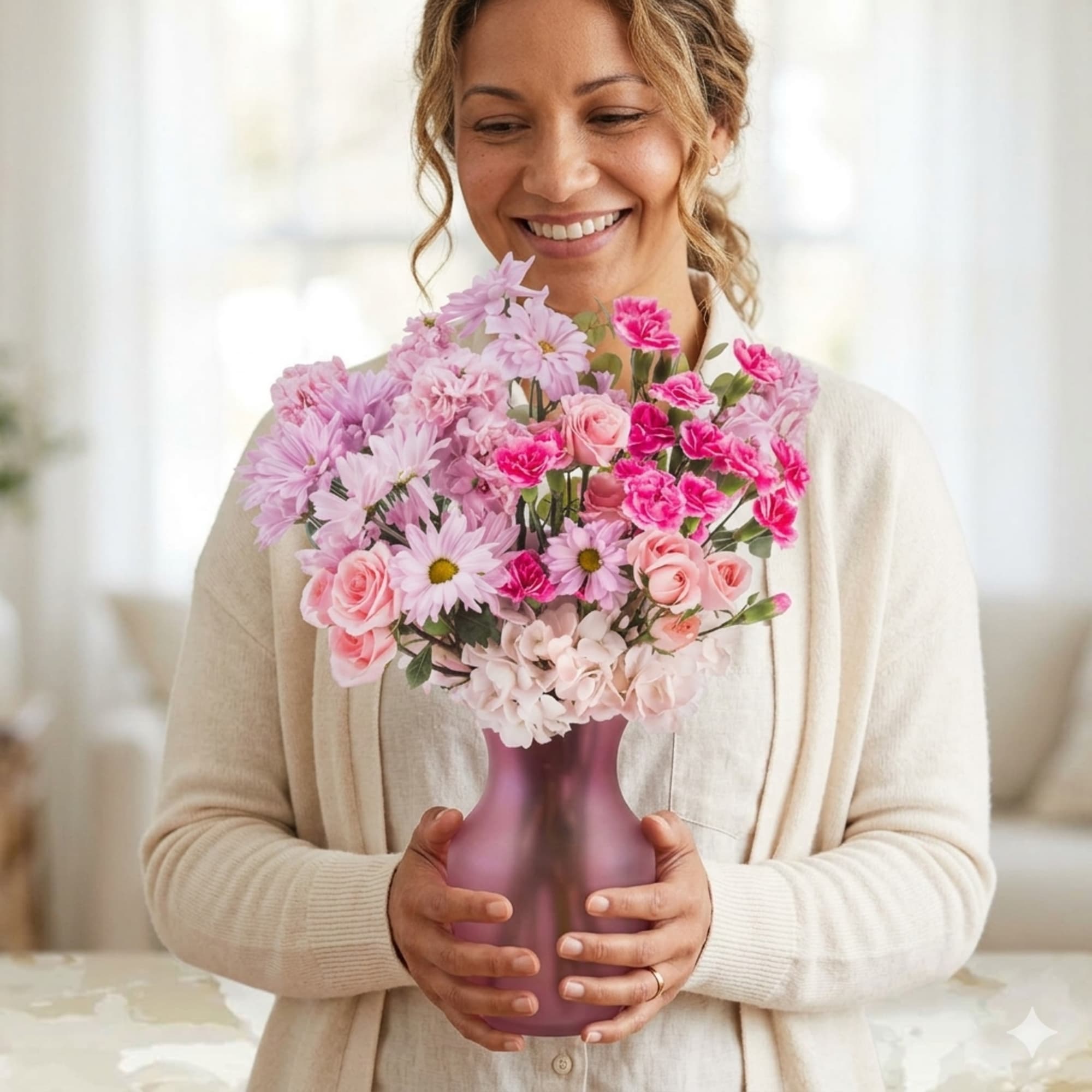  Always a Princess is a pink, white, and lavender flower arrangement