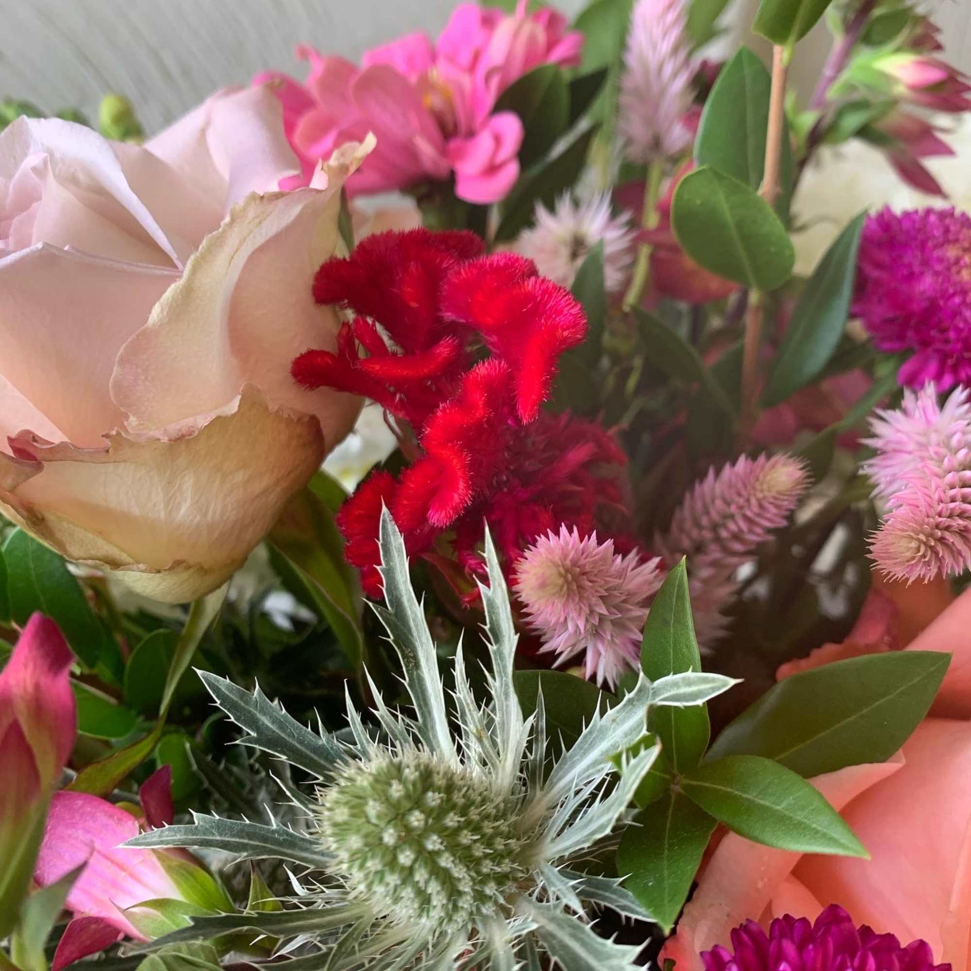 Celebrate good times with this lively bouquet. The arrangement includes roses, carnations, photo 2 of 4