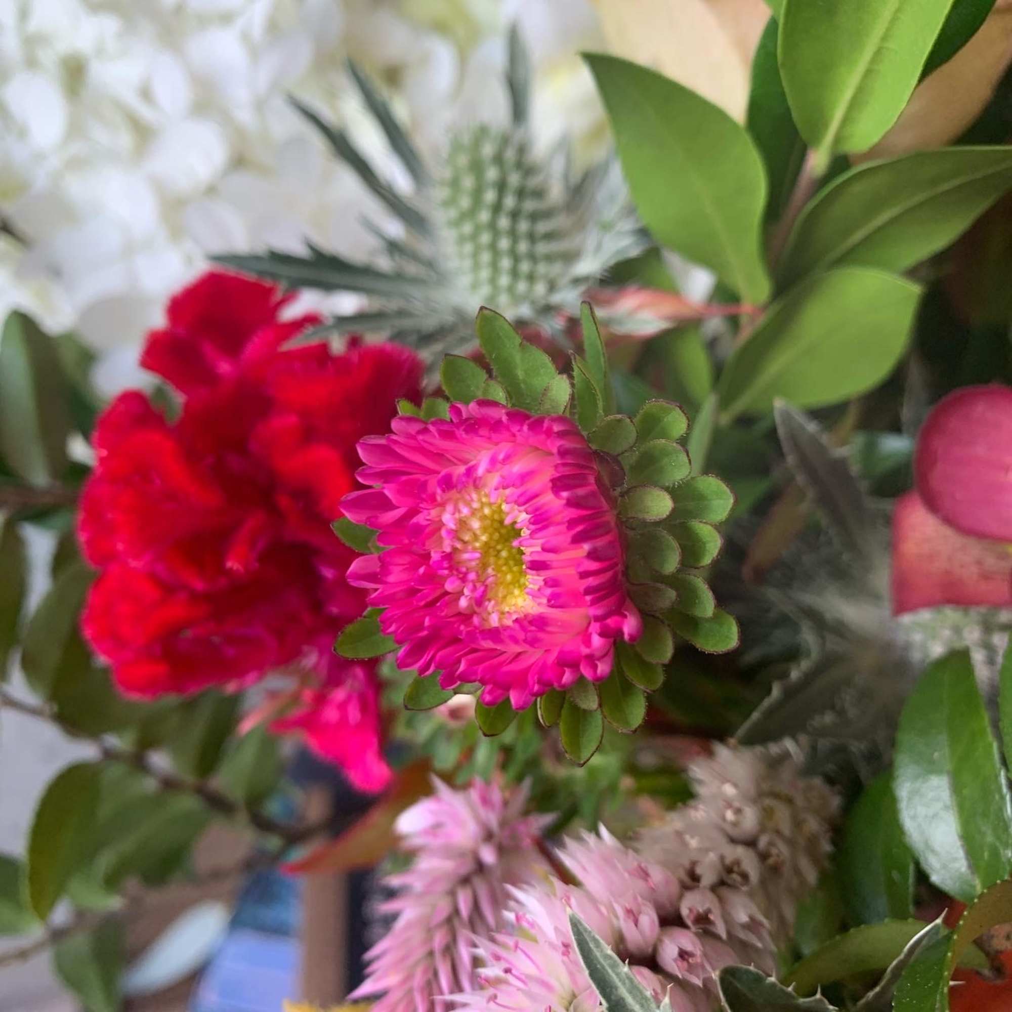 Celebrate good times with this lively bouquet. The arrangement includes roses, carnations, photo 4 of 4