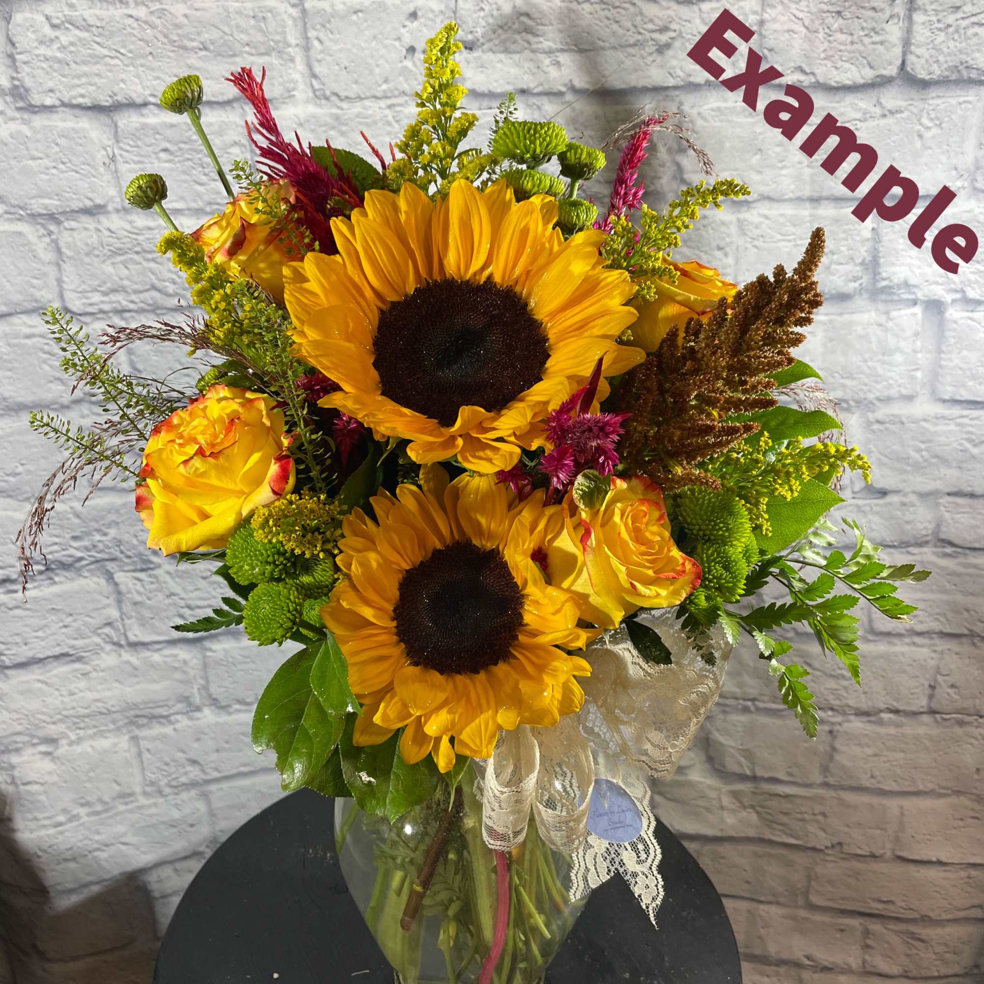 For the Sunflower lover in your life.
This gorgeous bouquet with fulfill all, photo 3 of 6