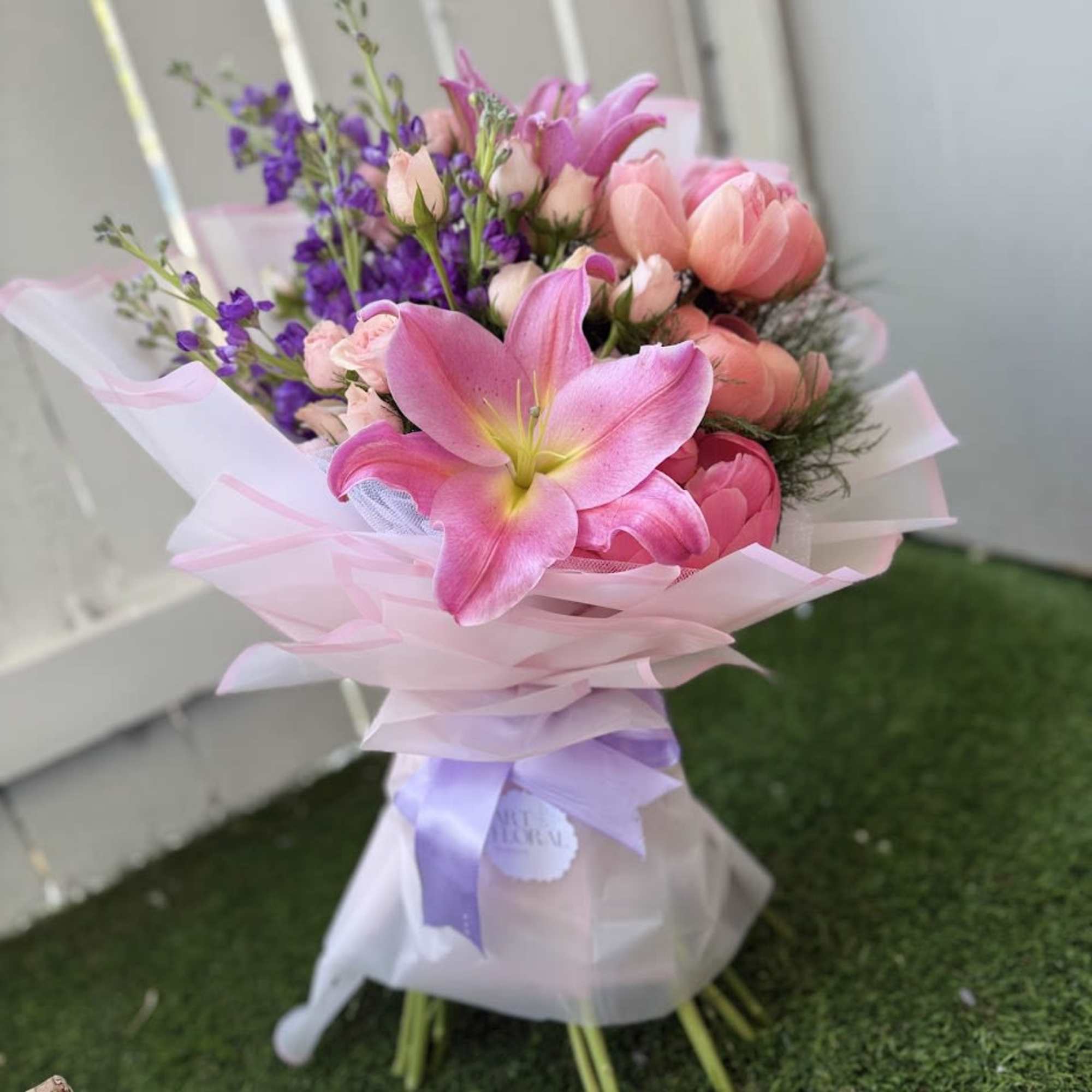 A romantic-inspired floral composition that blends soft textures and subtle contrasts, thoughtfully