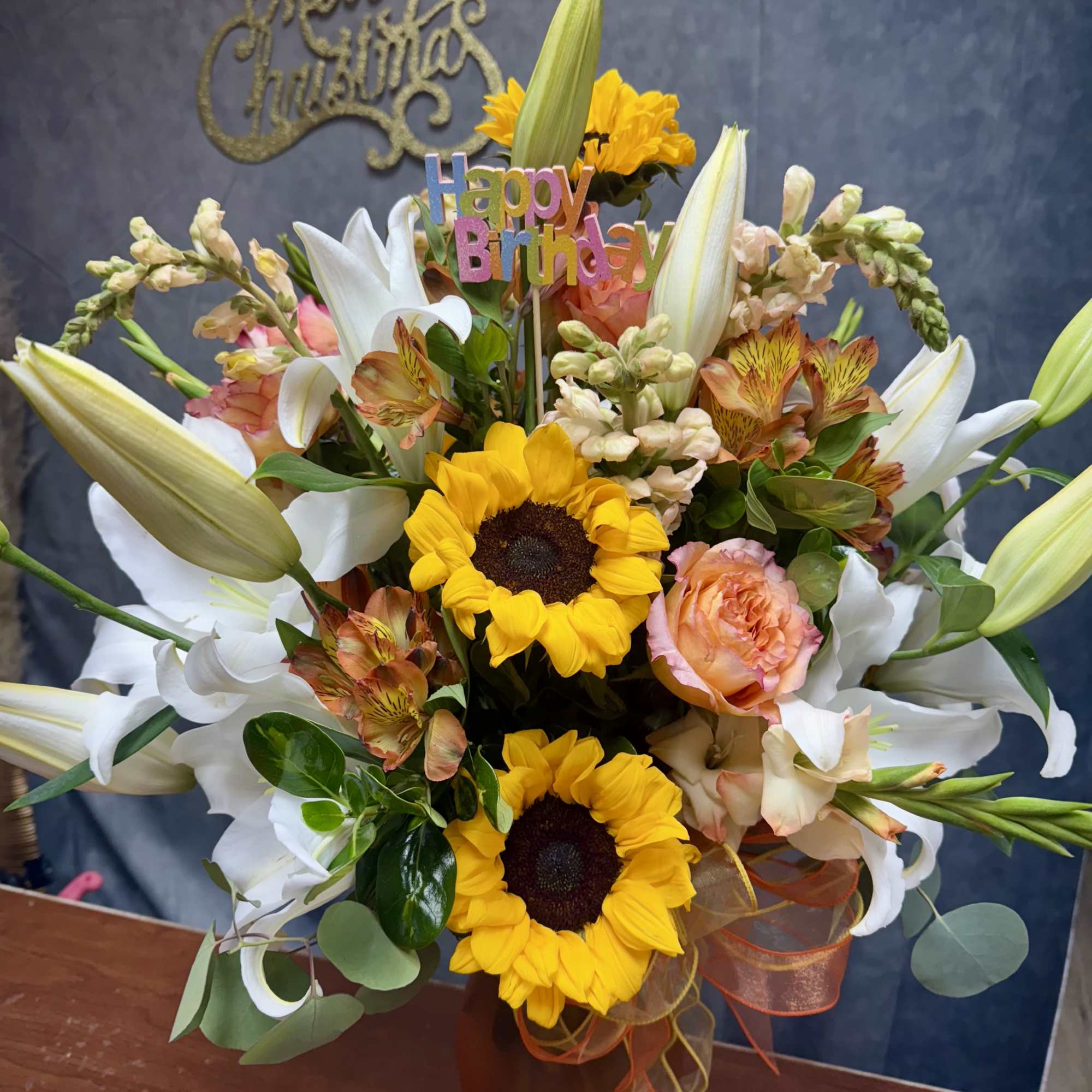  Celebrate a special birthday with our premium fall vase! This gorgeous, photo 2 of 2