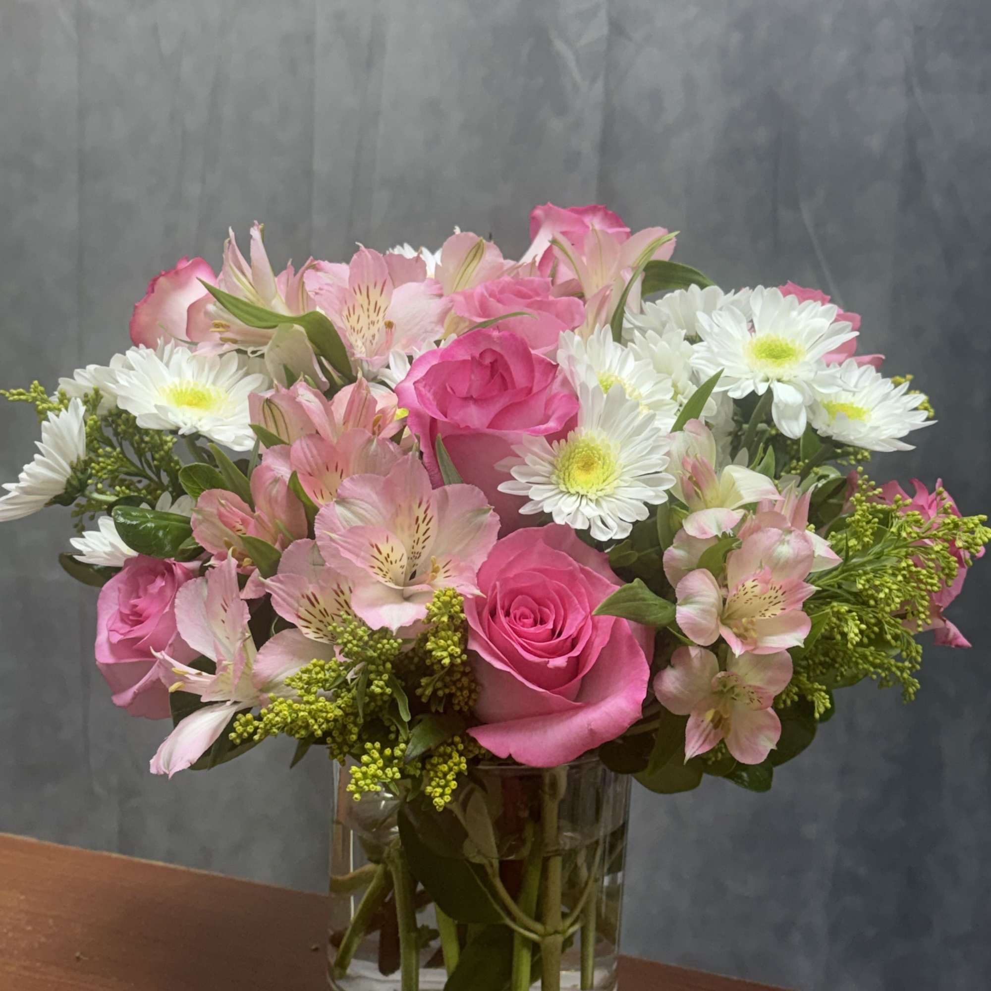 Pink Whisper is a delicate blend of soft  hydrangeas, elegant pink, photo 2 of 2