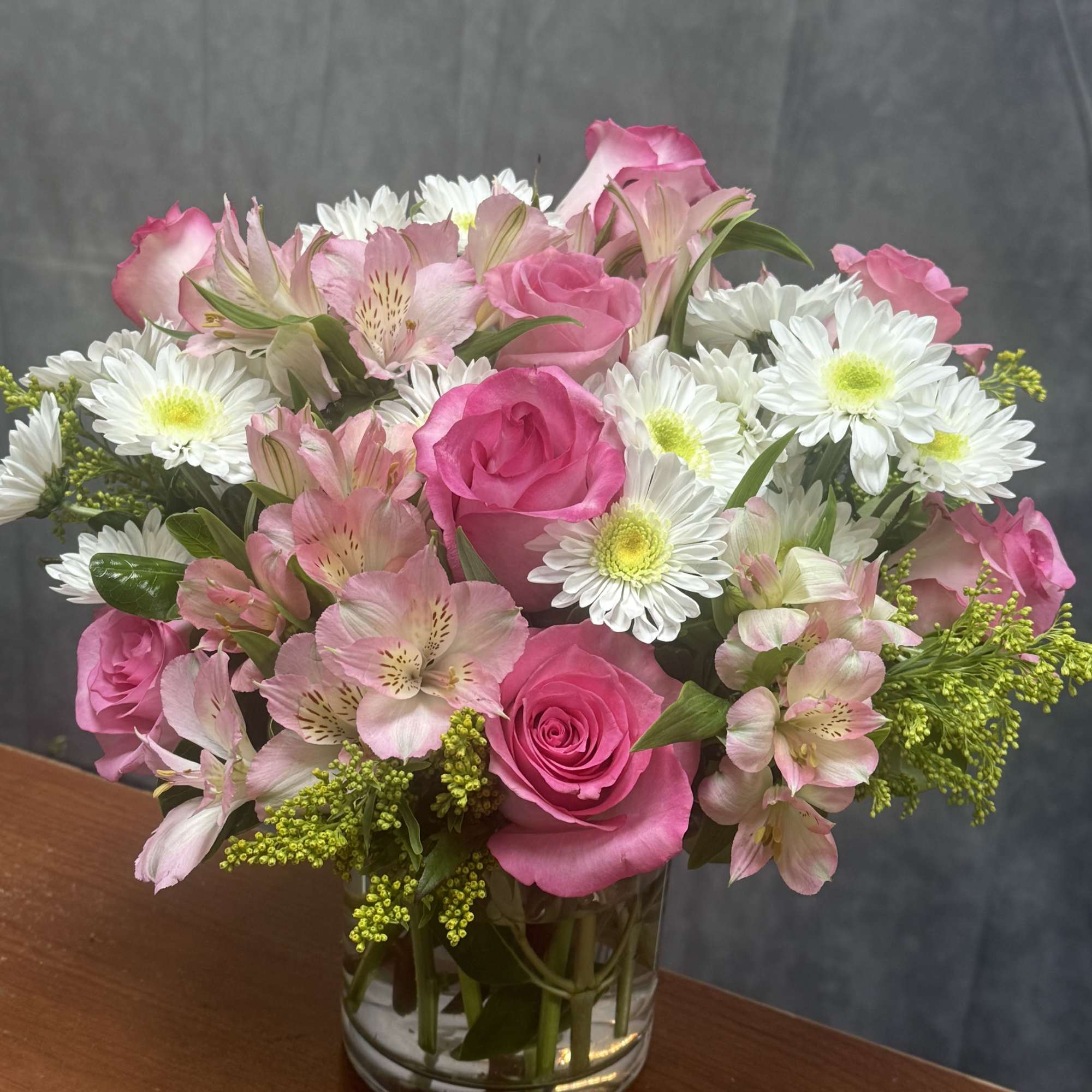 Pink Whisper is a delicate blend of soft  hydrangeas, elegant pink