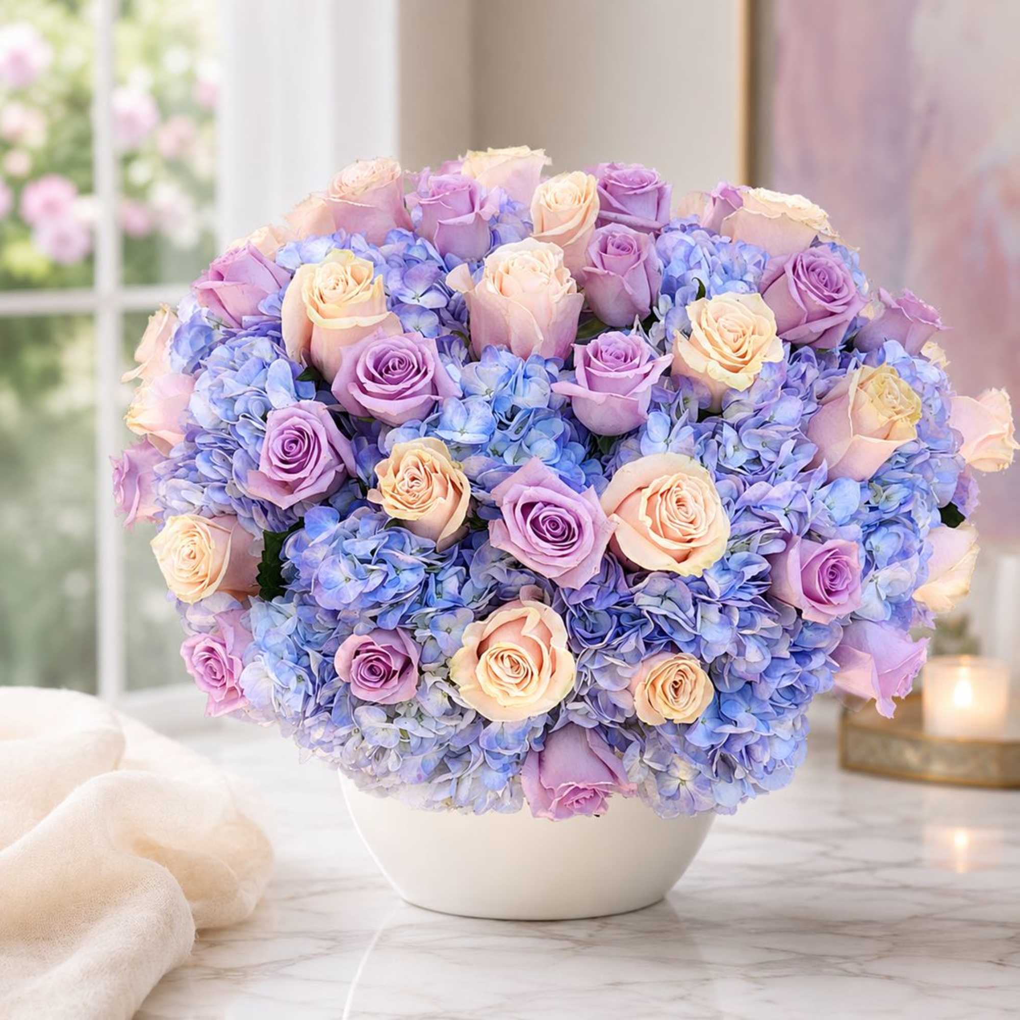 Lavender Skies

Soft, romantic, and effortlessly elegant, Lavender Skies is a breathtaking arrangement