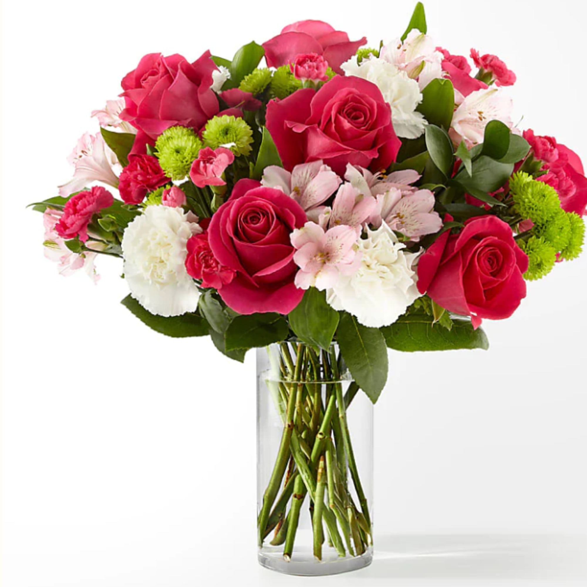 The true beauty of this bouquet is within the sweet colors of