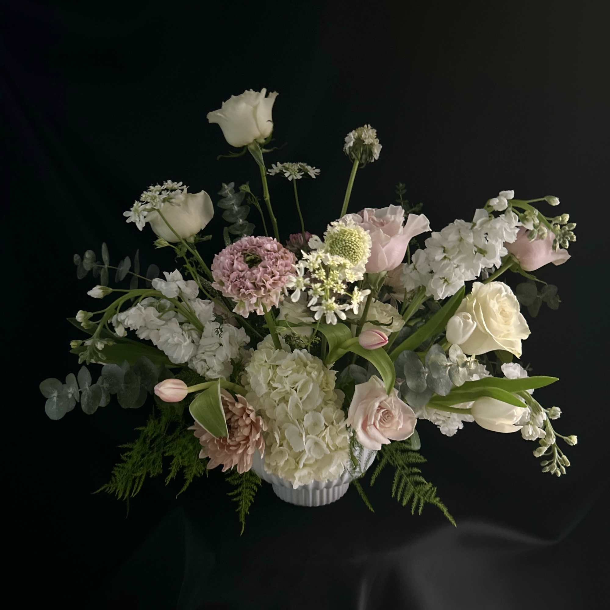 A selection of subtle and soft blooms chosen by our talented designers
