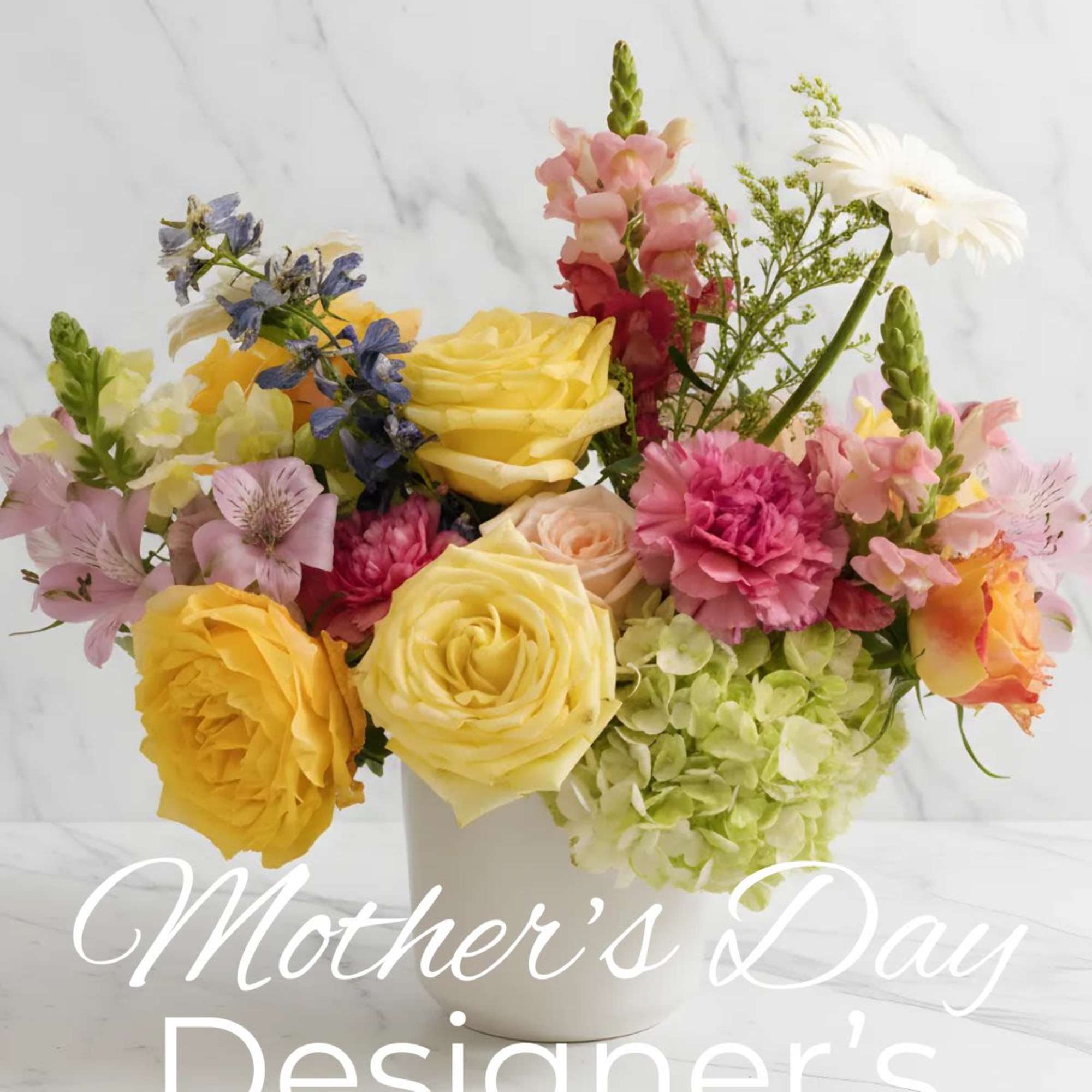 Celebrate Mom with a one-of-a-kind masterpiece. Our Mother&rsquo;s Day Designer&rsquo;s Choice Vase, photo 2 of 3