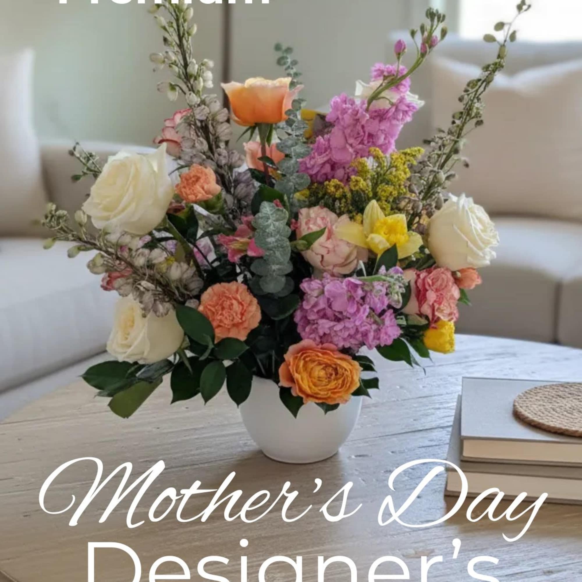 Celebrate Mom with a one-of-a-kind masterpiece. Our Mother&rsquo;s Day Designer&rsquo;s Choice Vase, photo 3 of 3
