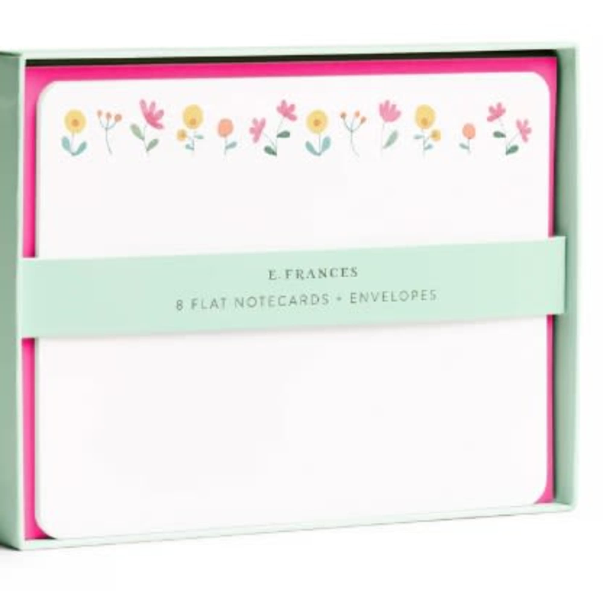 Boxed set of floral notecards with envelopes