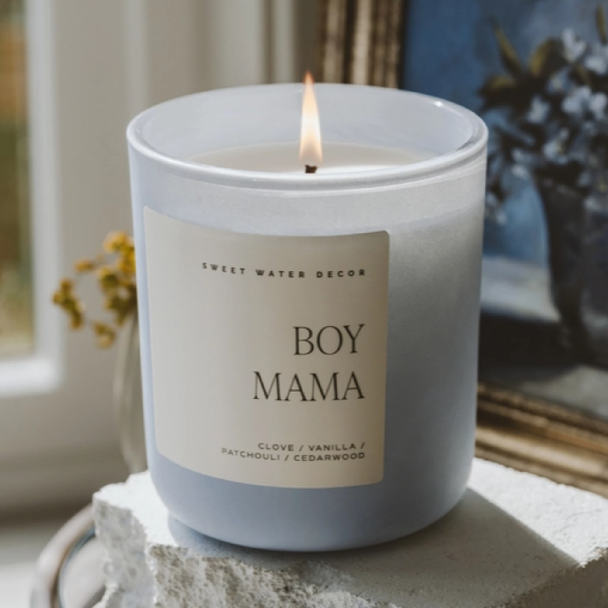 Description
Celebrate the joy of raising boys with our Boy Mama candle, featuring