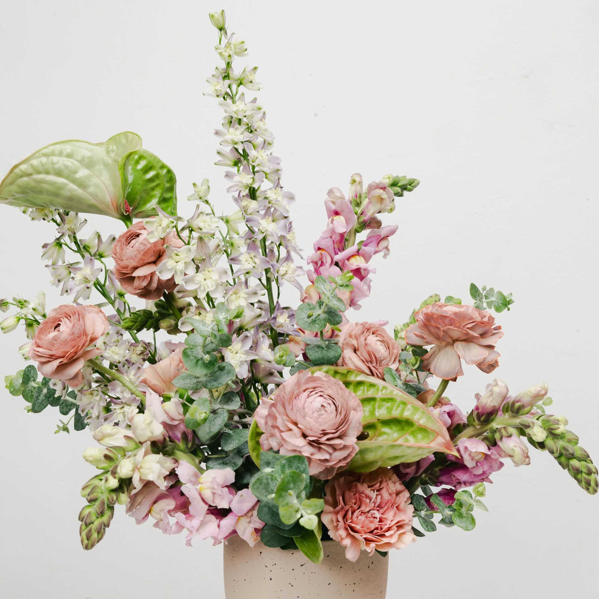 Discover the elegance of our Artful Mauve and Green Flower Arrangement, an, photo 2 of 4