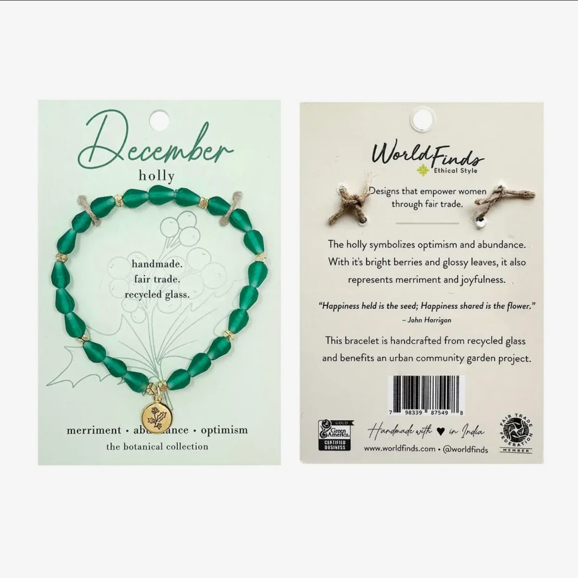 Hello, December!  Part of our Botanical Collection, the December Bracelet is, photo 2 of 4