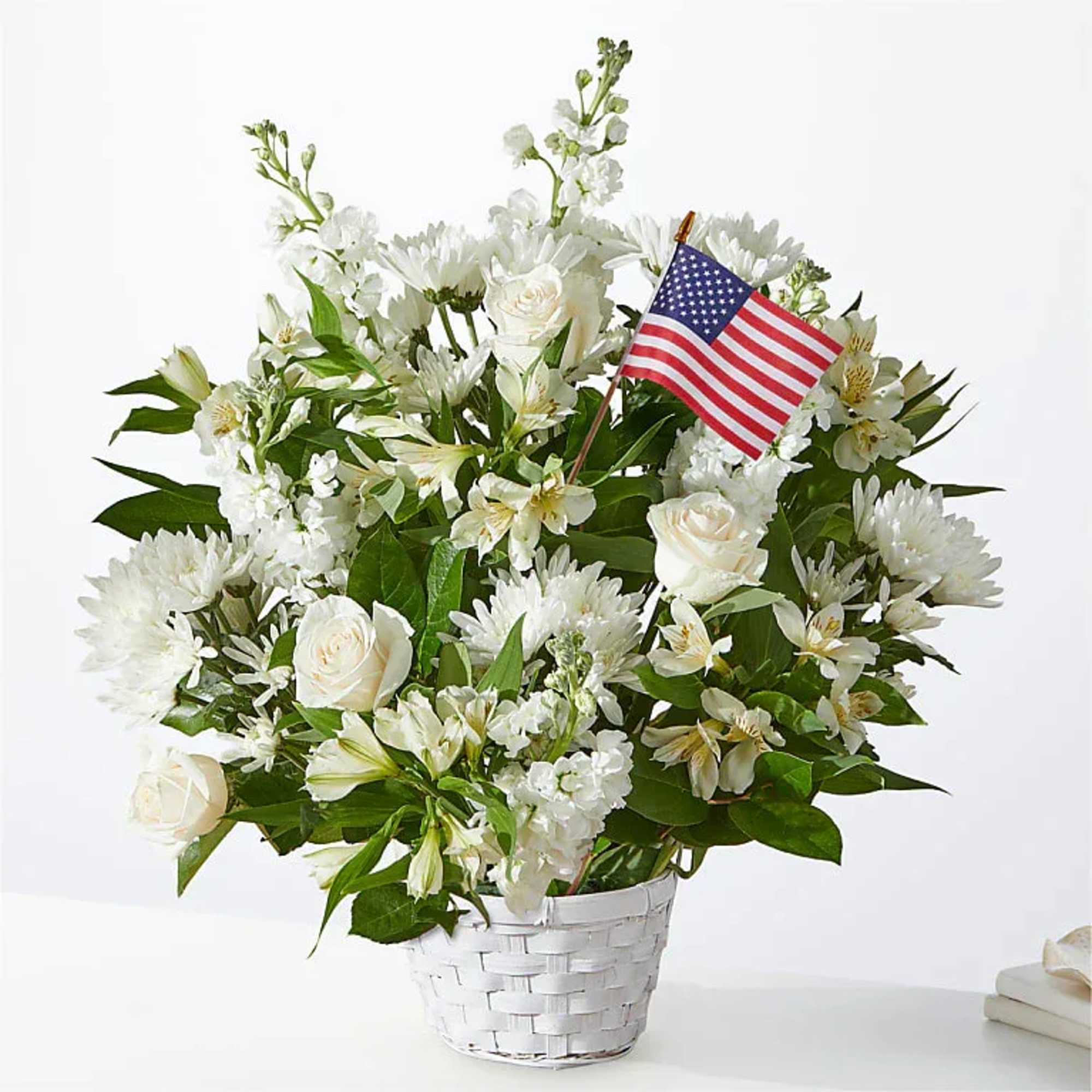 Share how much you care with an abundance of elegant white florals.