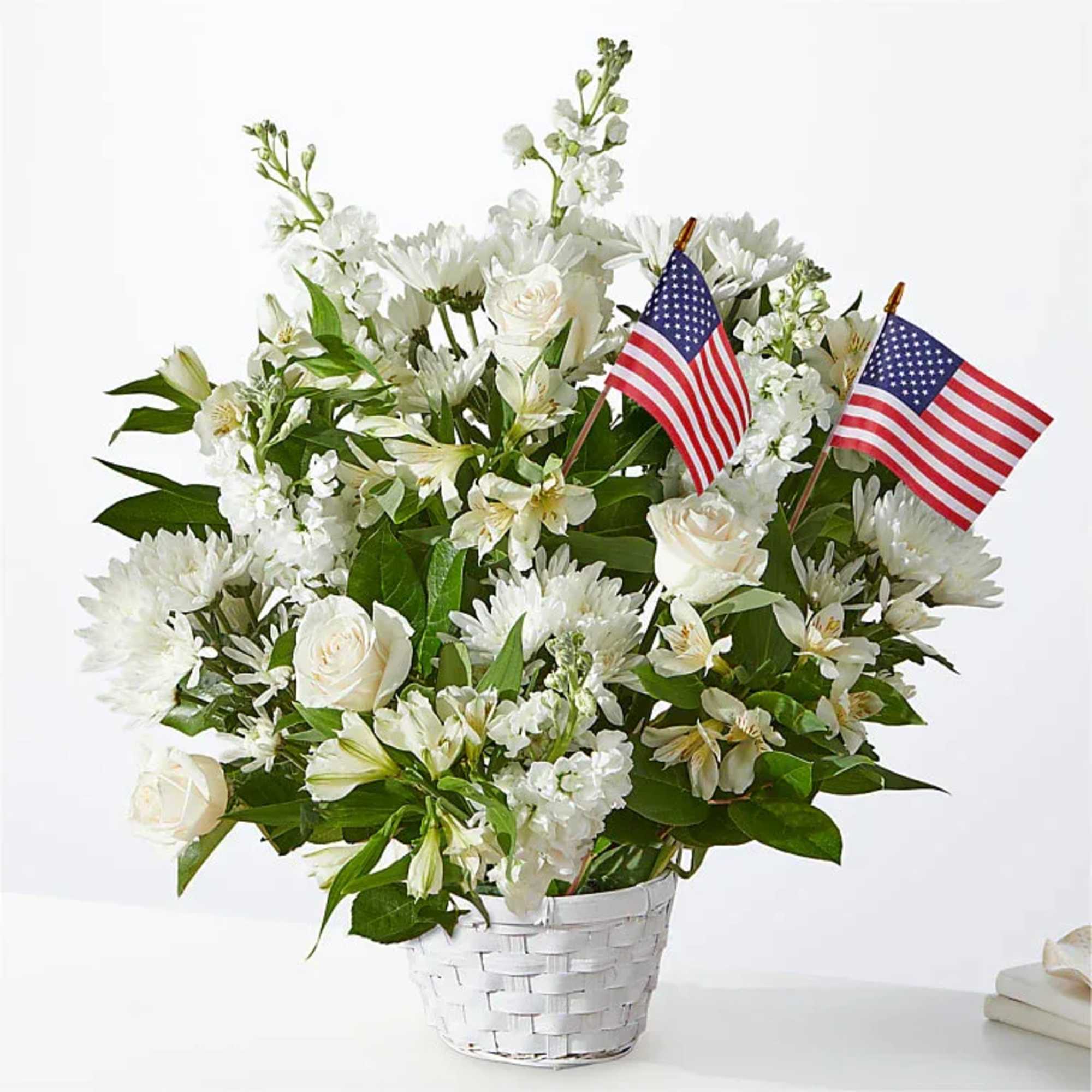Share how much you care with an abundance of elegant white florals.