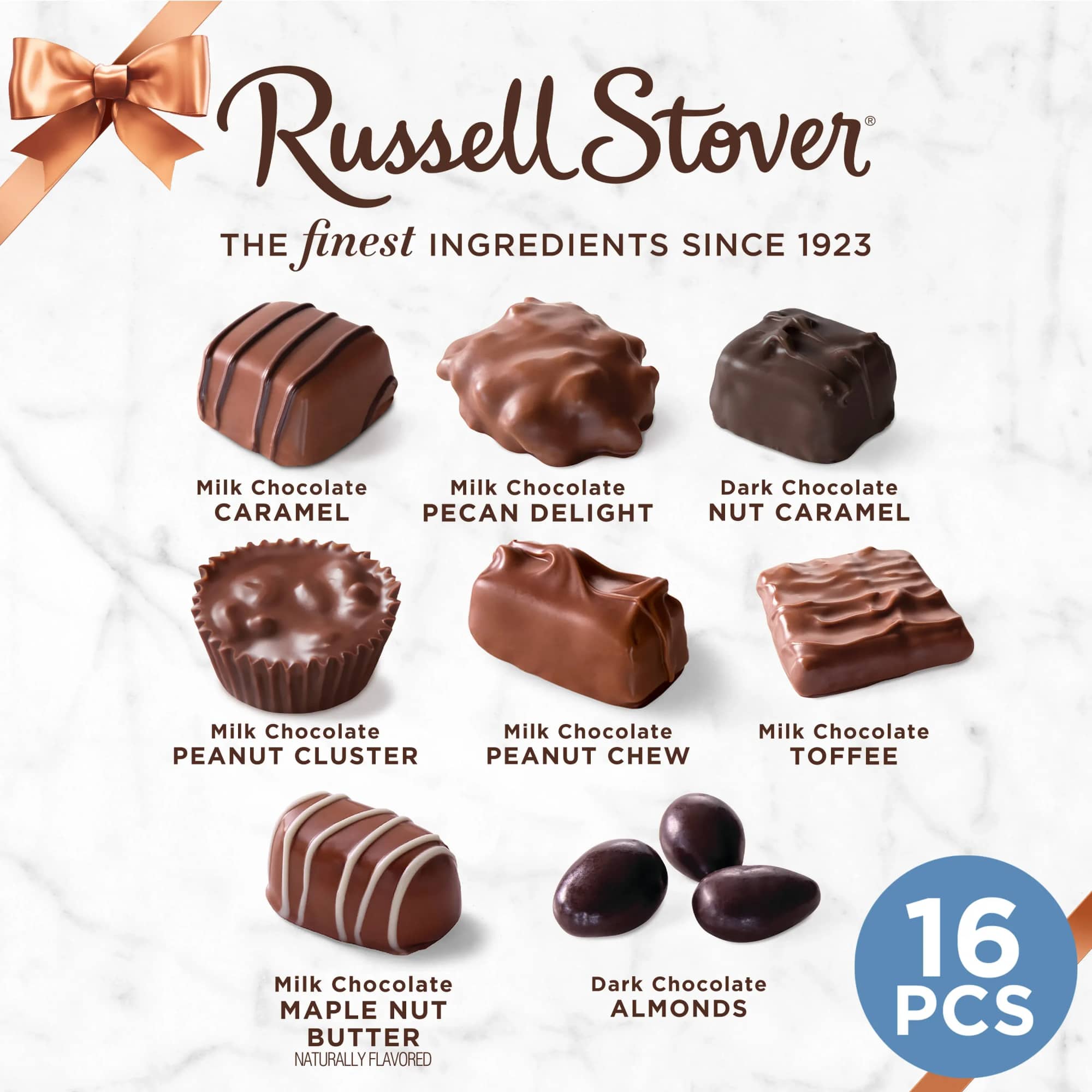 A classic boxed assortment of Russell Stover caramels and nuts makes a, photo 3 of 4