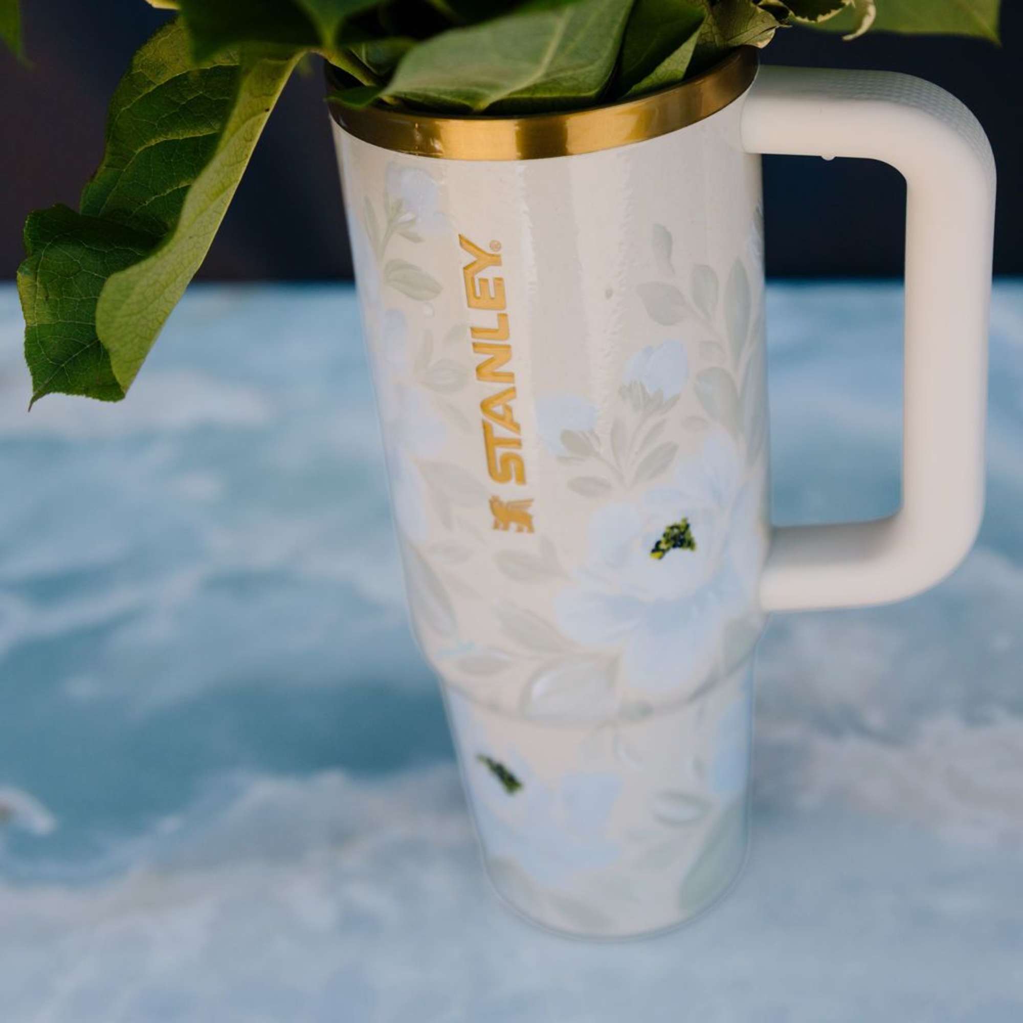 This tumbler is a one-of-a-kind, hand-painted piece sealed with a clear gloss, photo 2 of 2