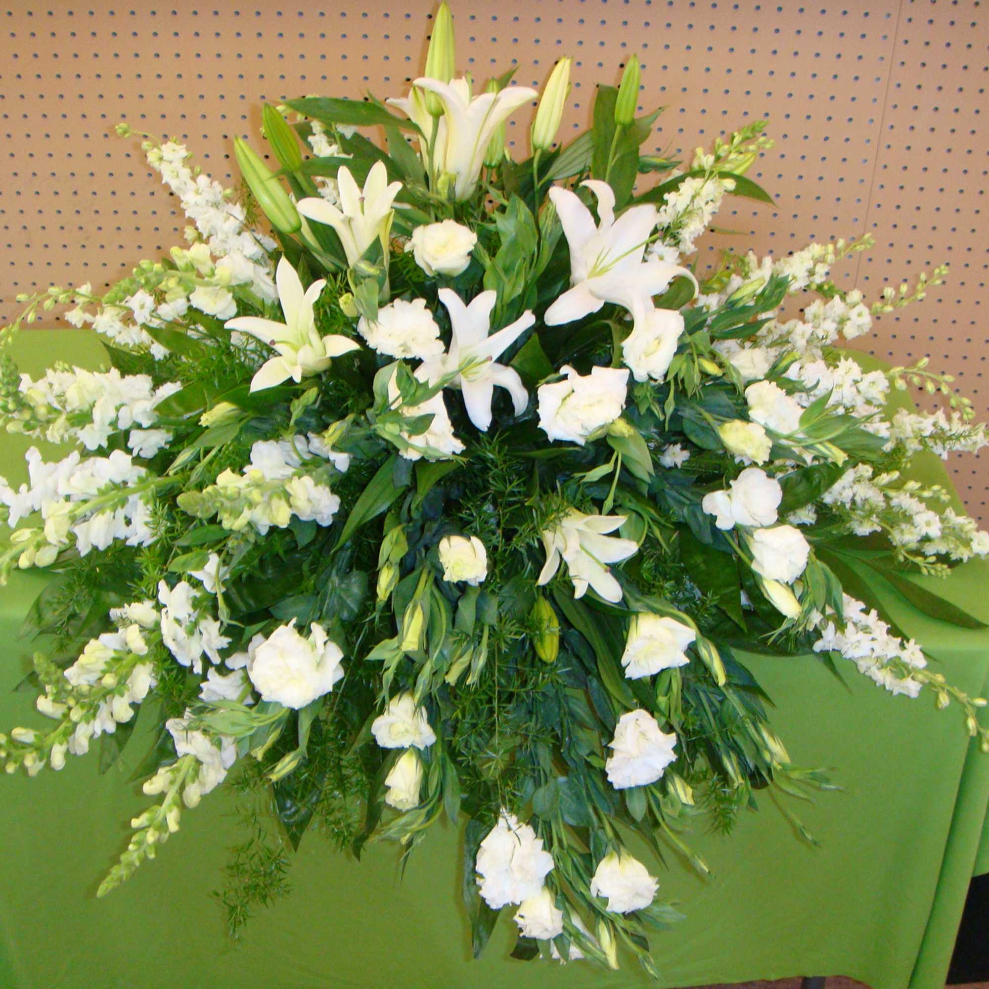Casket Cover in Whites, photo 2 of 2