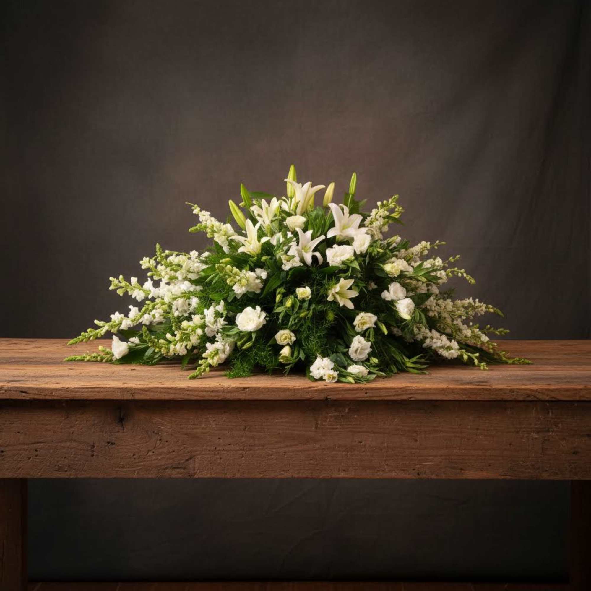 Casket Cover in Whites