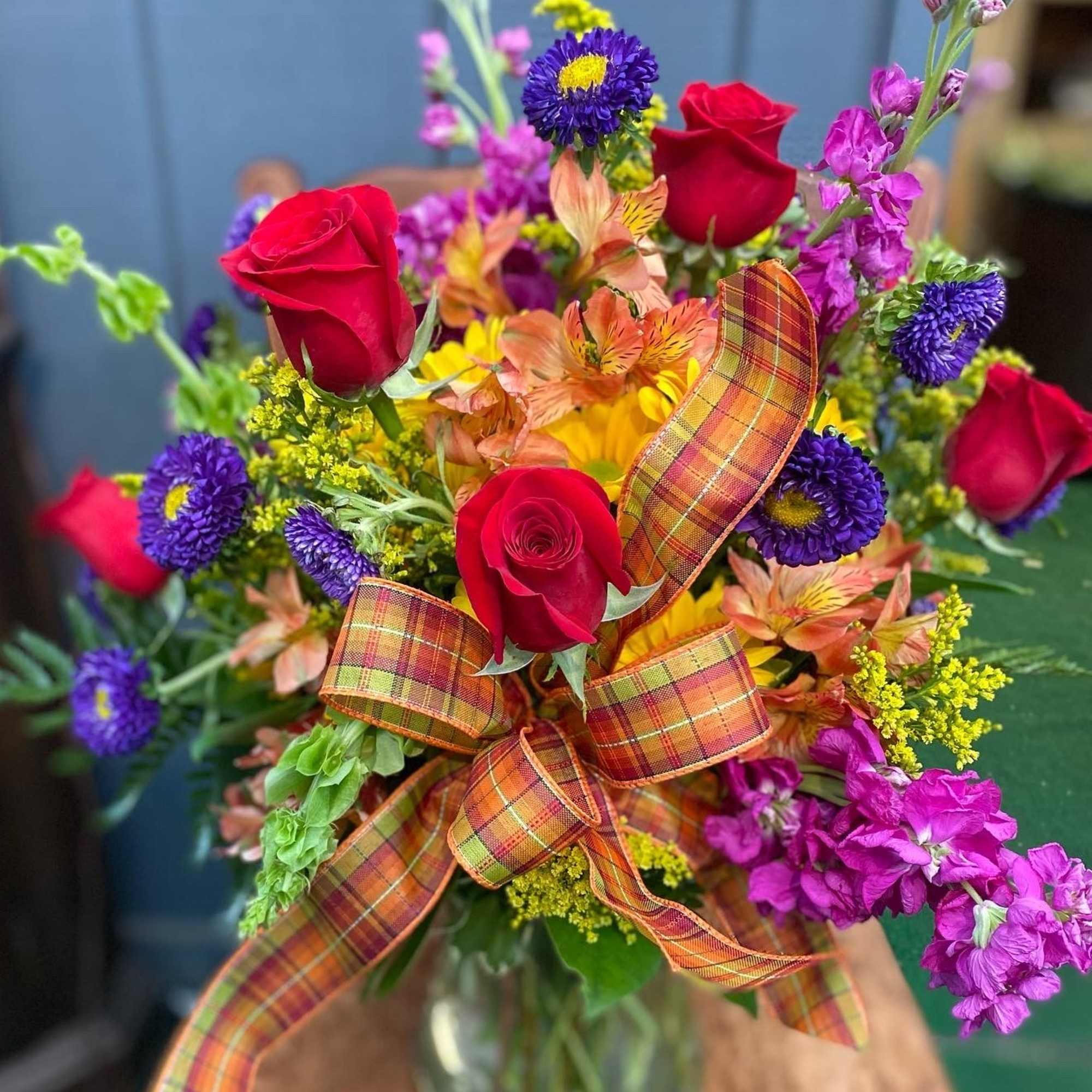 A nice mix of fresh flowers in some of the best fall, photo 3 of 3