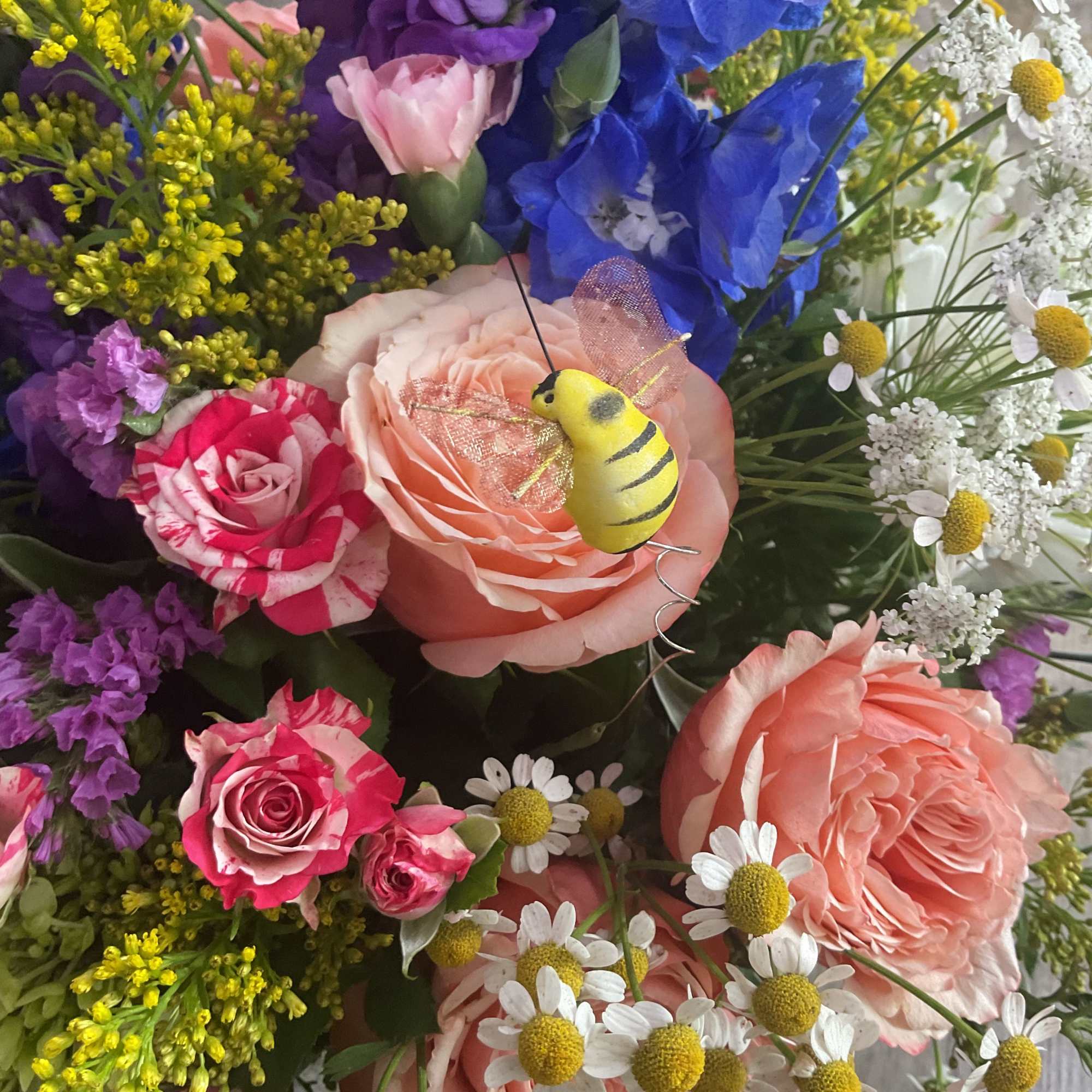 Celebrate with our charming Fluttering Wildflower garden arrangement from Aspen Tower Florist, photo 2 of 2