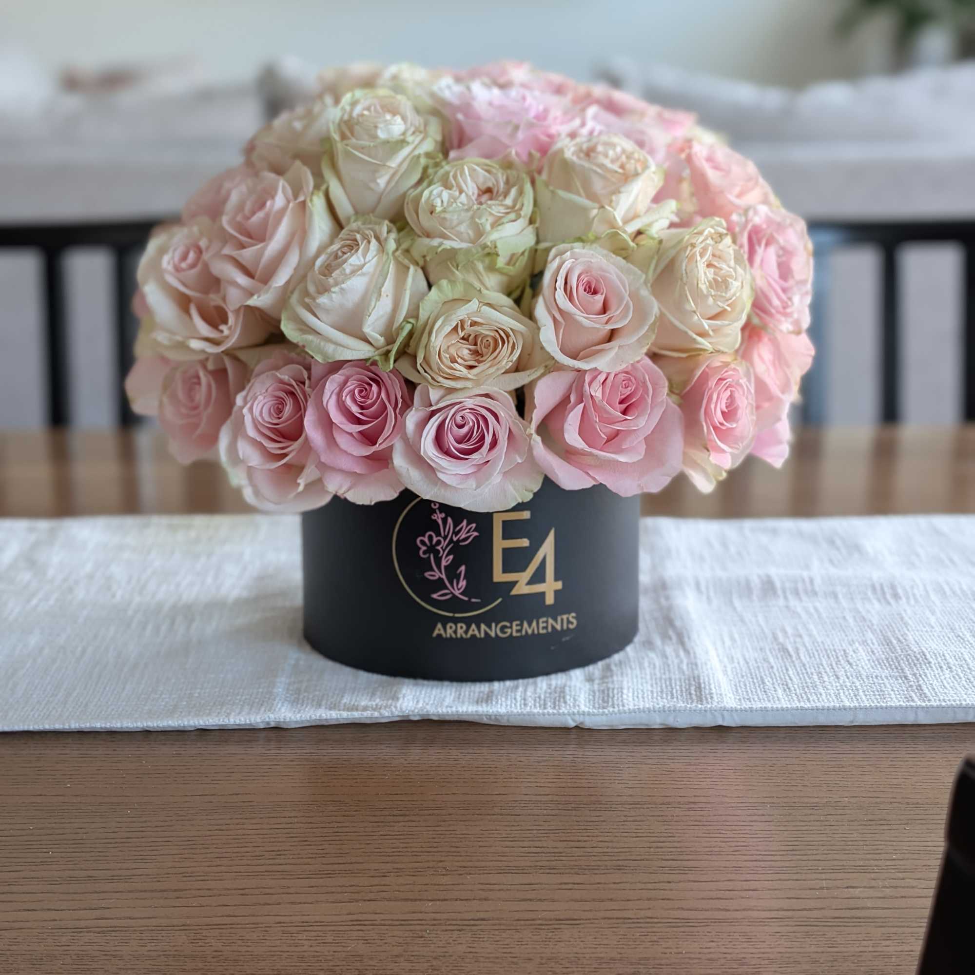 Soft romance meets modern luxury in Blush &amp; Ivory. Approximately 45 blush, photo 2 of 2