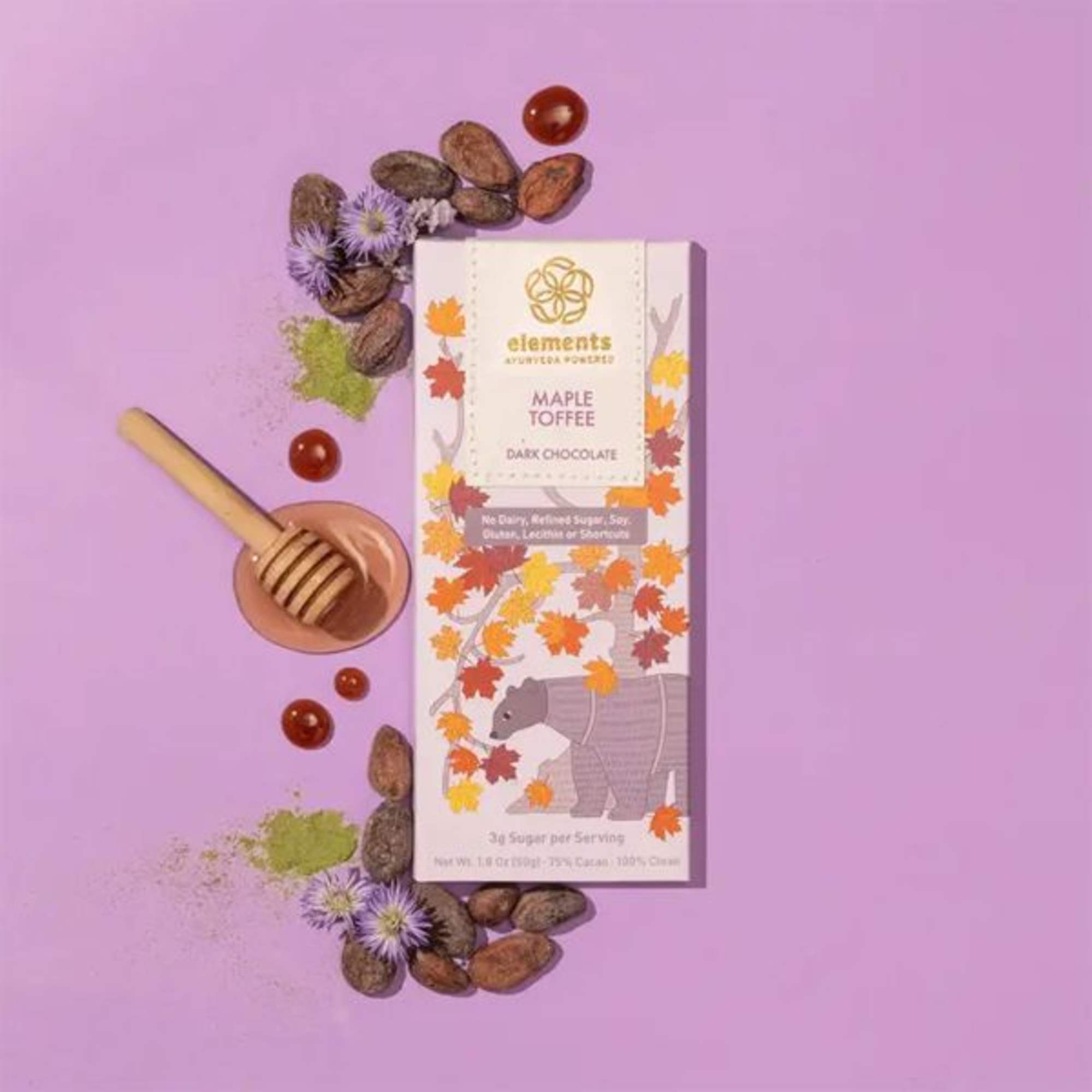 Indulge in the irresistible sweetness of our Maple Toffee chocolate bar, made