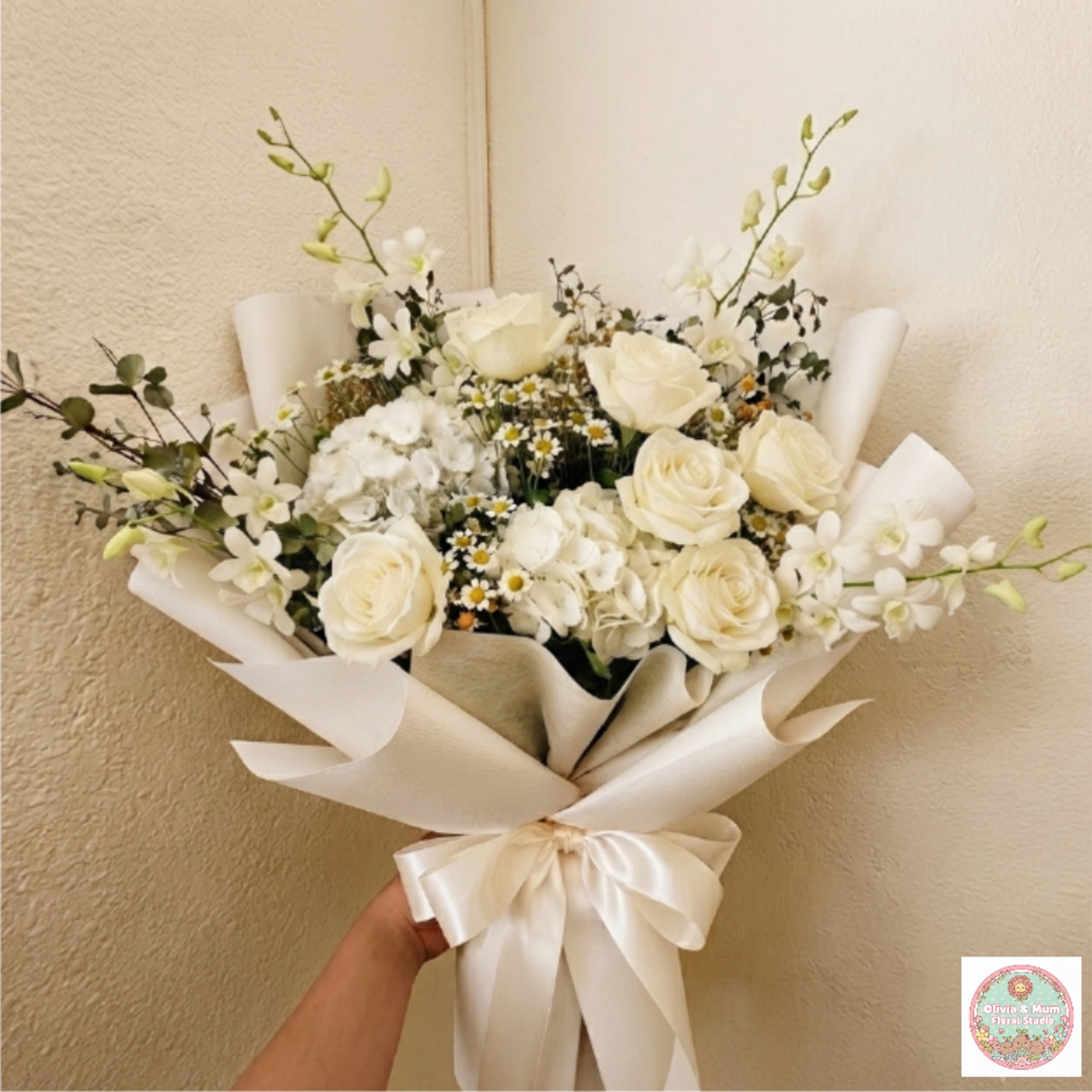 Light, airy, and comforting&mdash;White Cloud is a soft embrace in floral form.