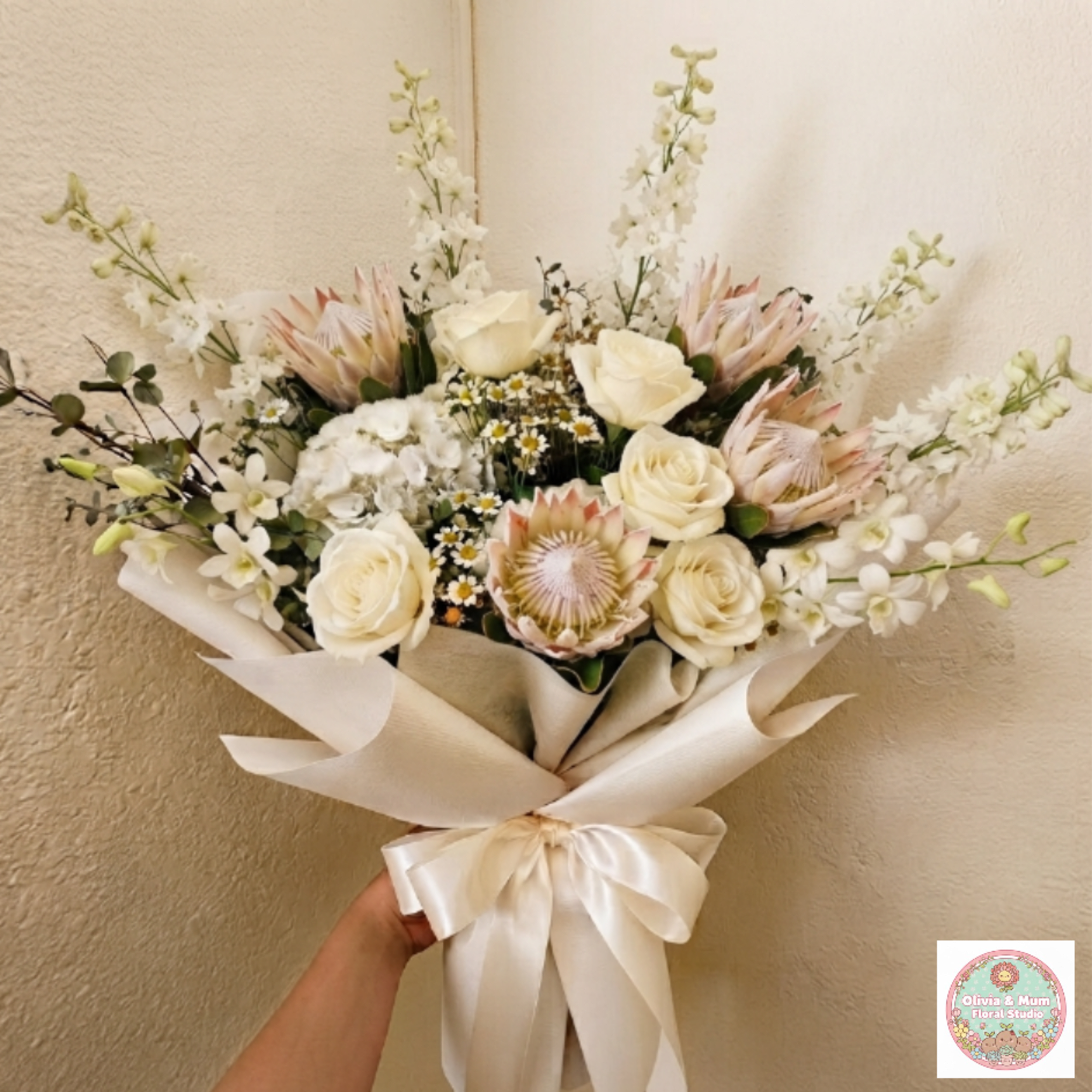 Light, airy, and comforting&mdash;White Cloud is a soft embrace in floral form.