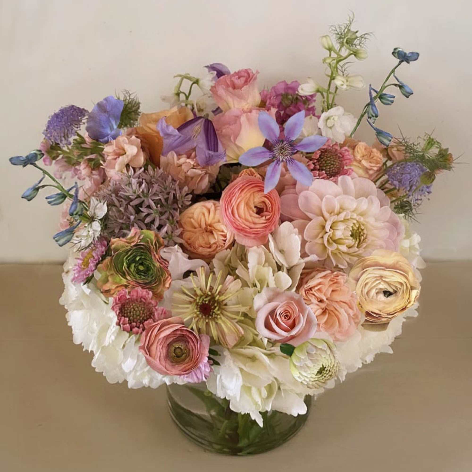 Gorgeous colors of fall in this lovely arrangment created with a touch