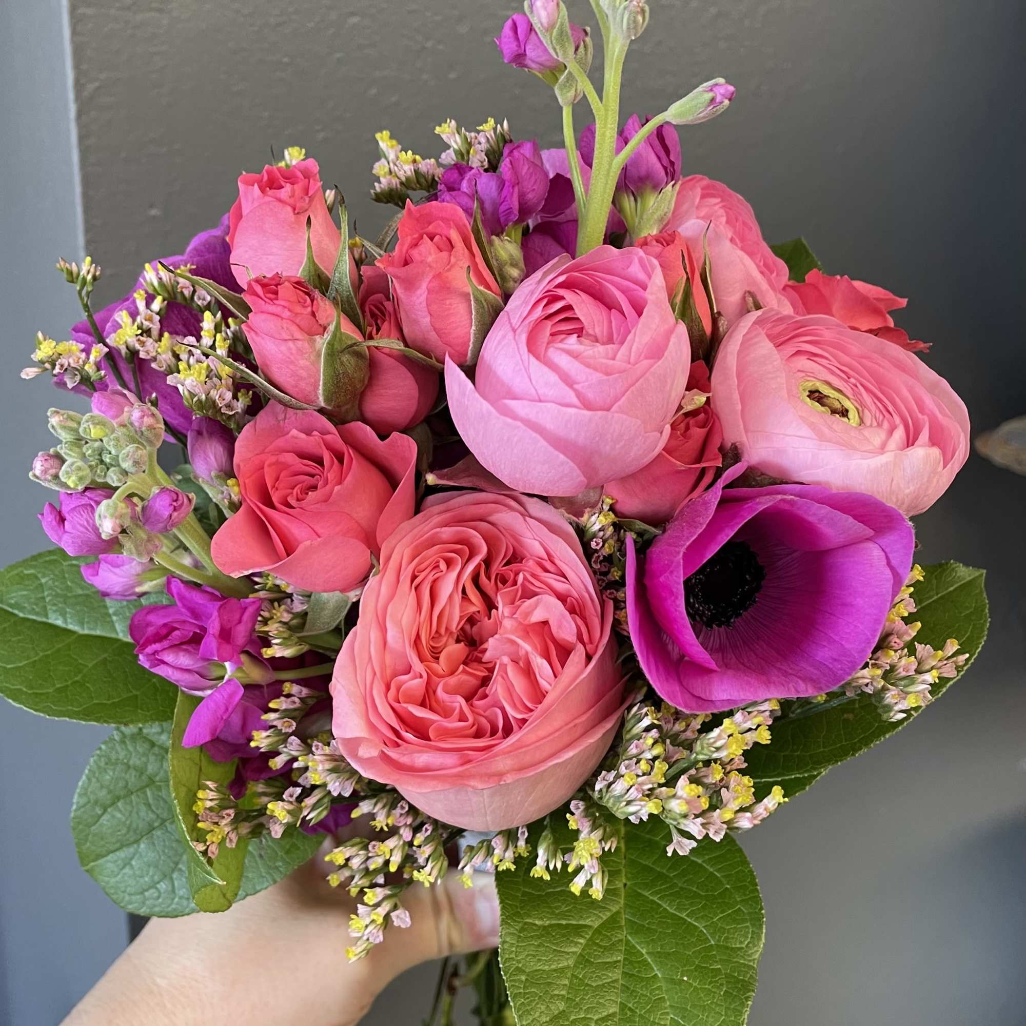 A petite hand tied bouquet designed in your color palette of choice, photo 3 of 7