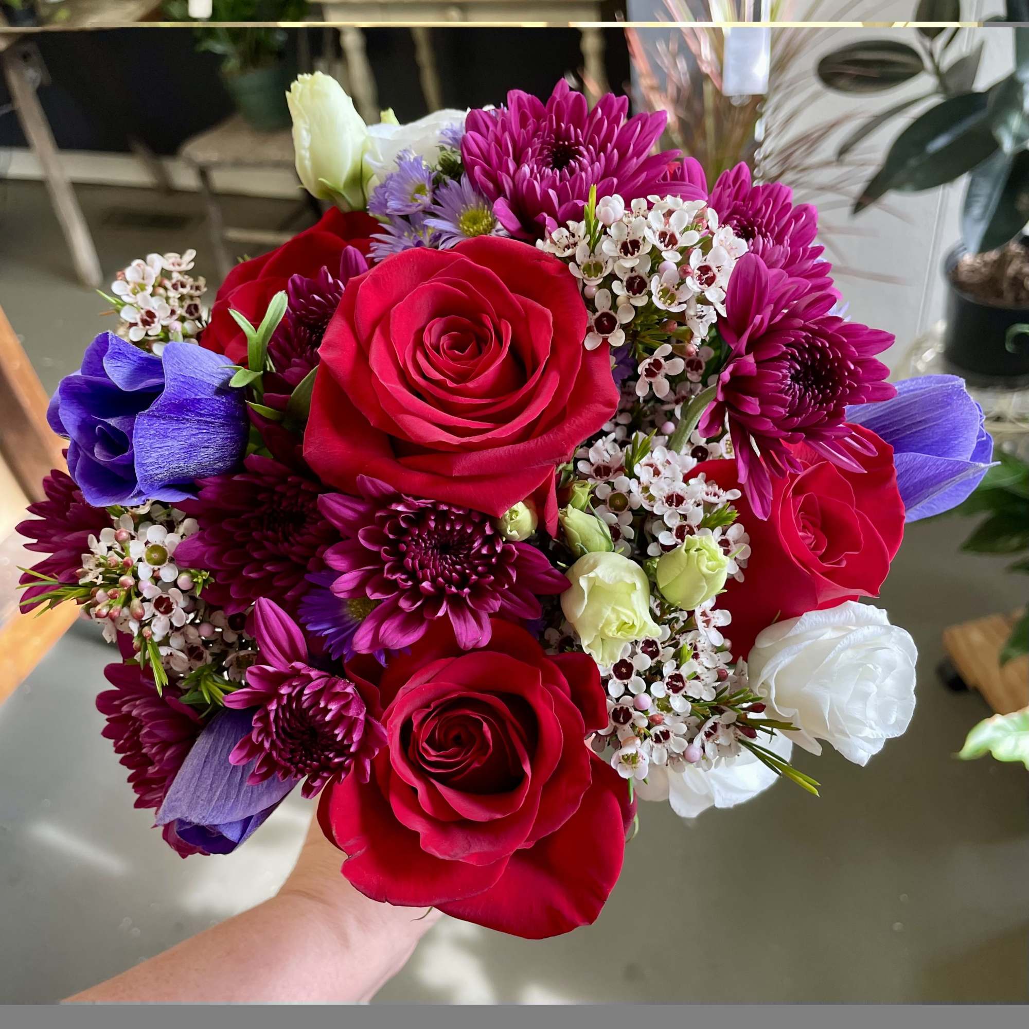 A petite hand tied bouquet designed in your color palette of choice, photo 2 of 7