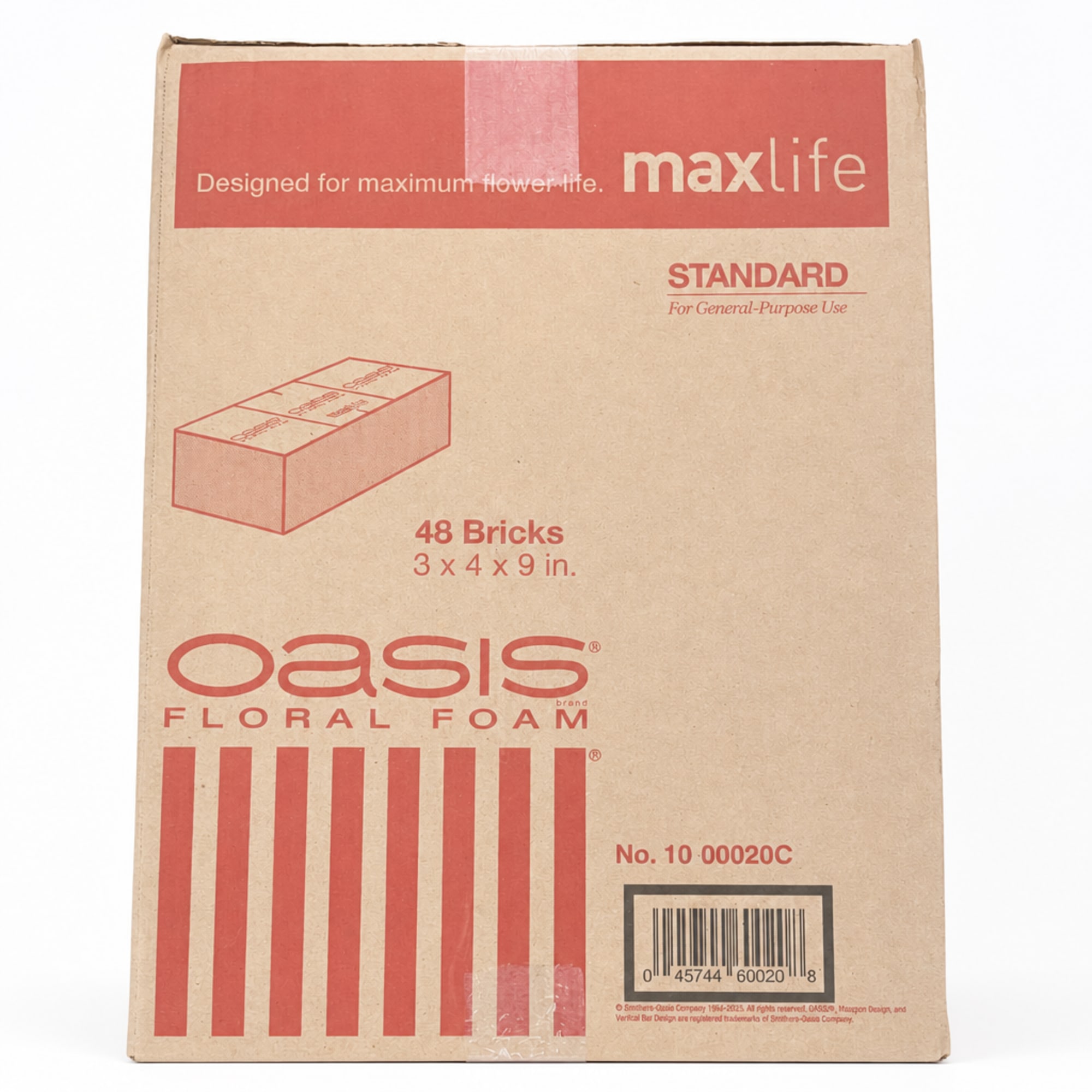 Box of Oasis floral foam bricks