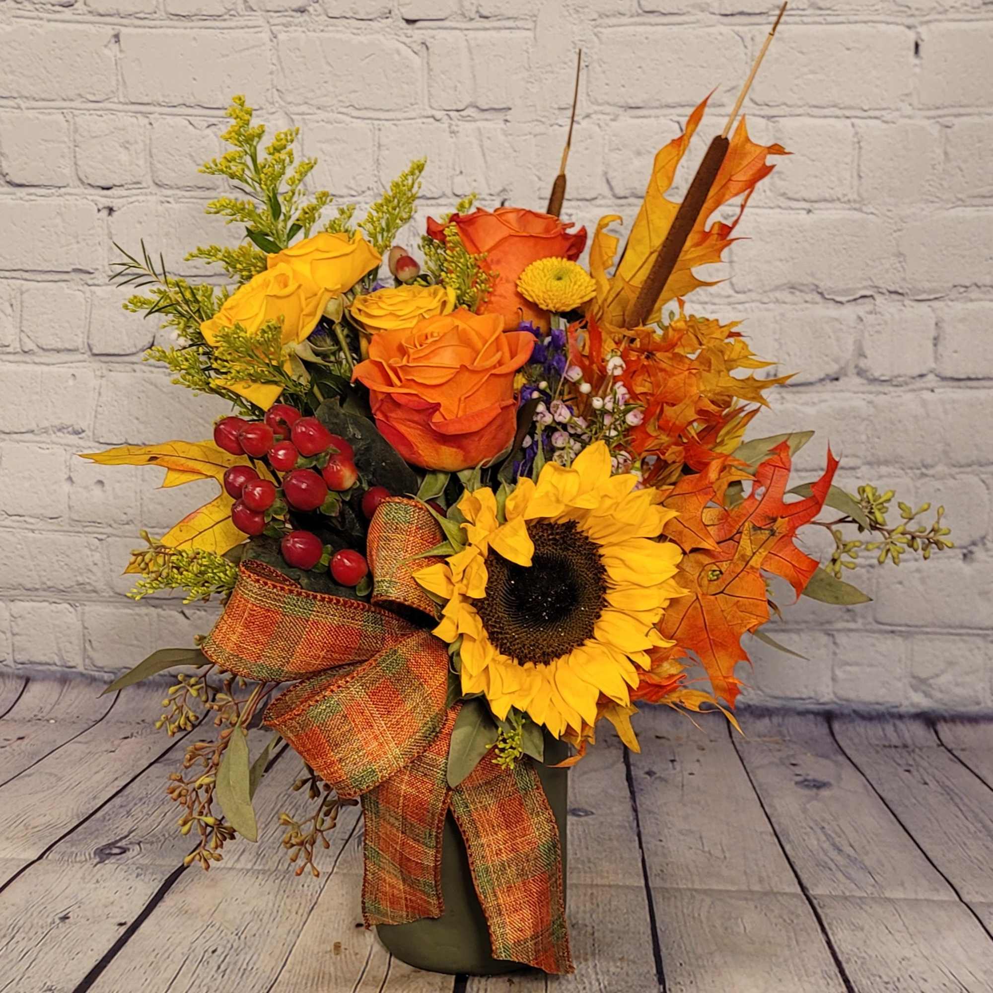 This bouquet puts a spin on the everyday autumn style with a, photo 2 of 2