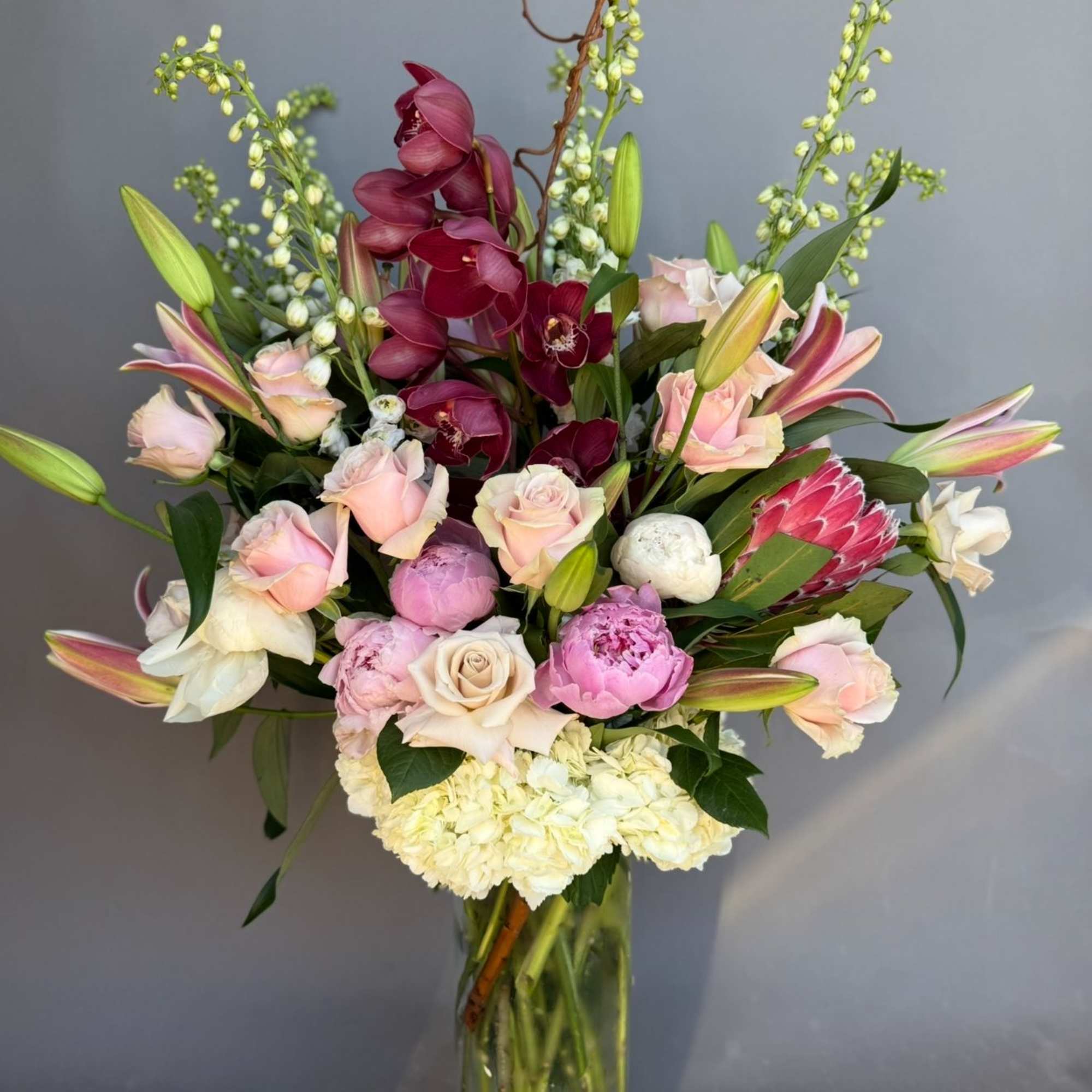 You will receive a $200, $300, or $500 floral design every Tuesday
