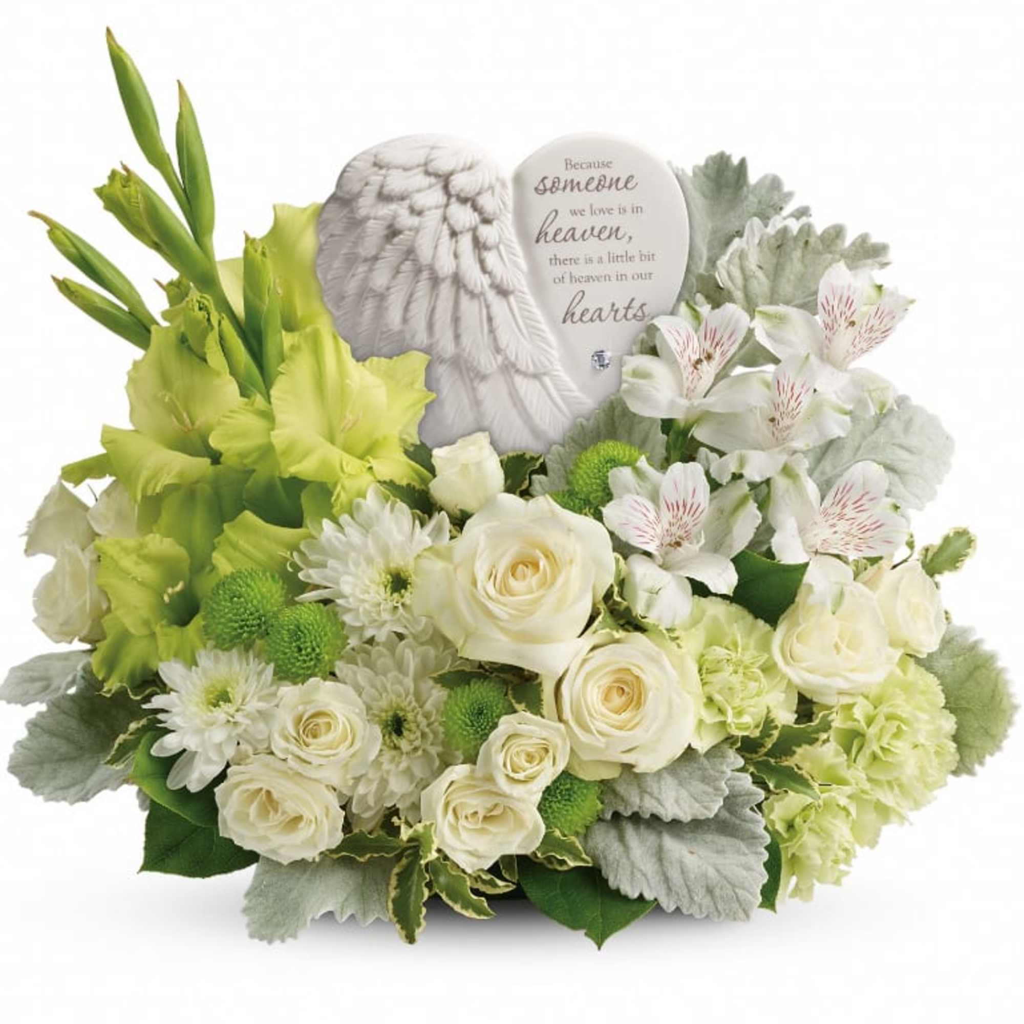 A heartfelt expression of your sympathy, this majestic mix of white roses, photo 2 of 3
