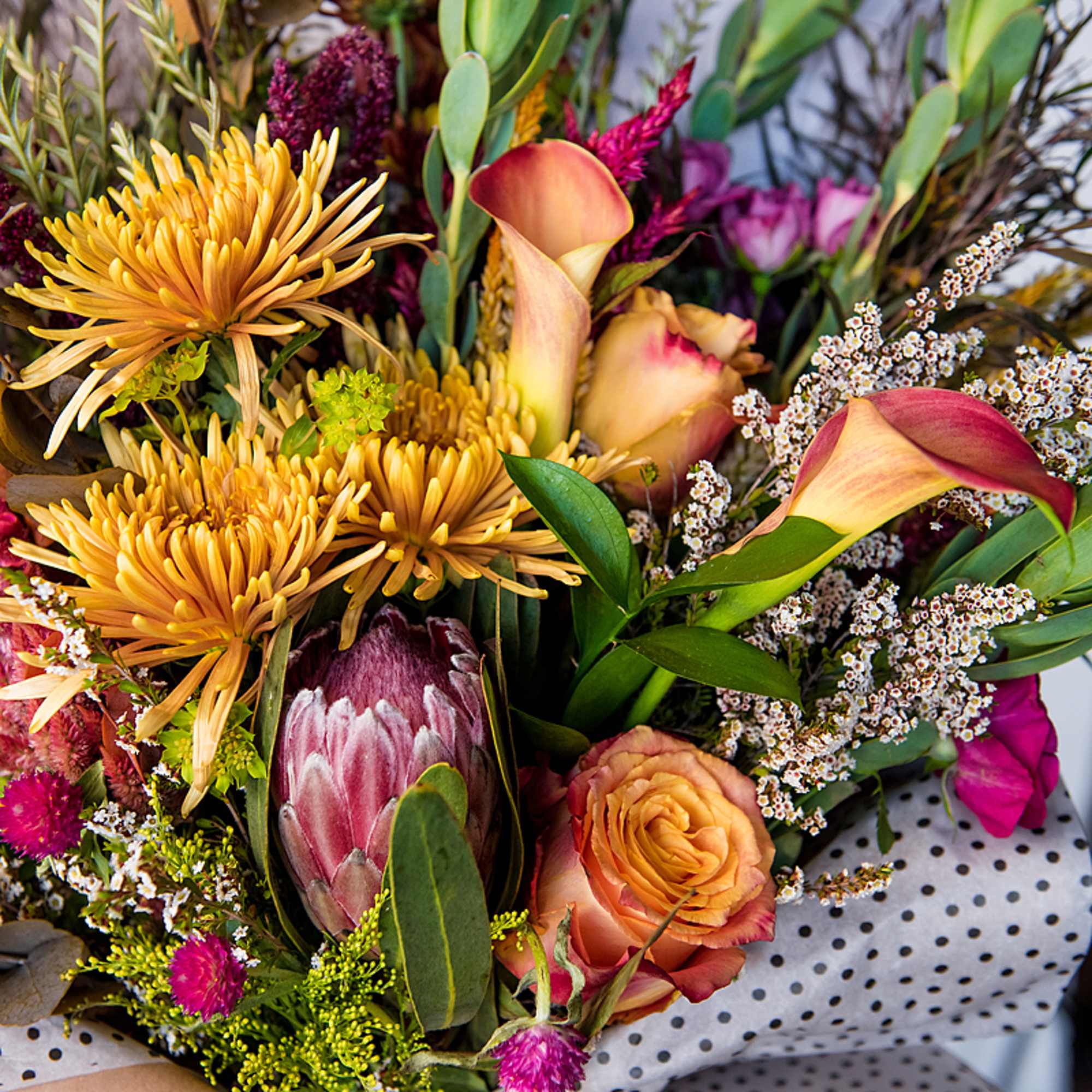 Our Seasonal Fall Bouquet is a rich blend of autumn&rsquo;s best blooms, photo 2 of 3