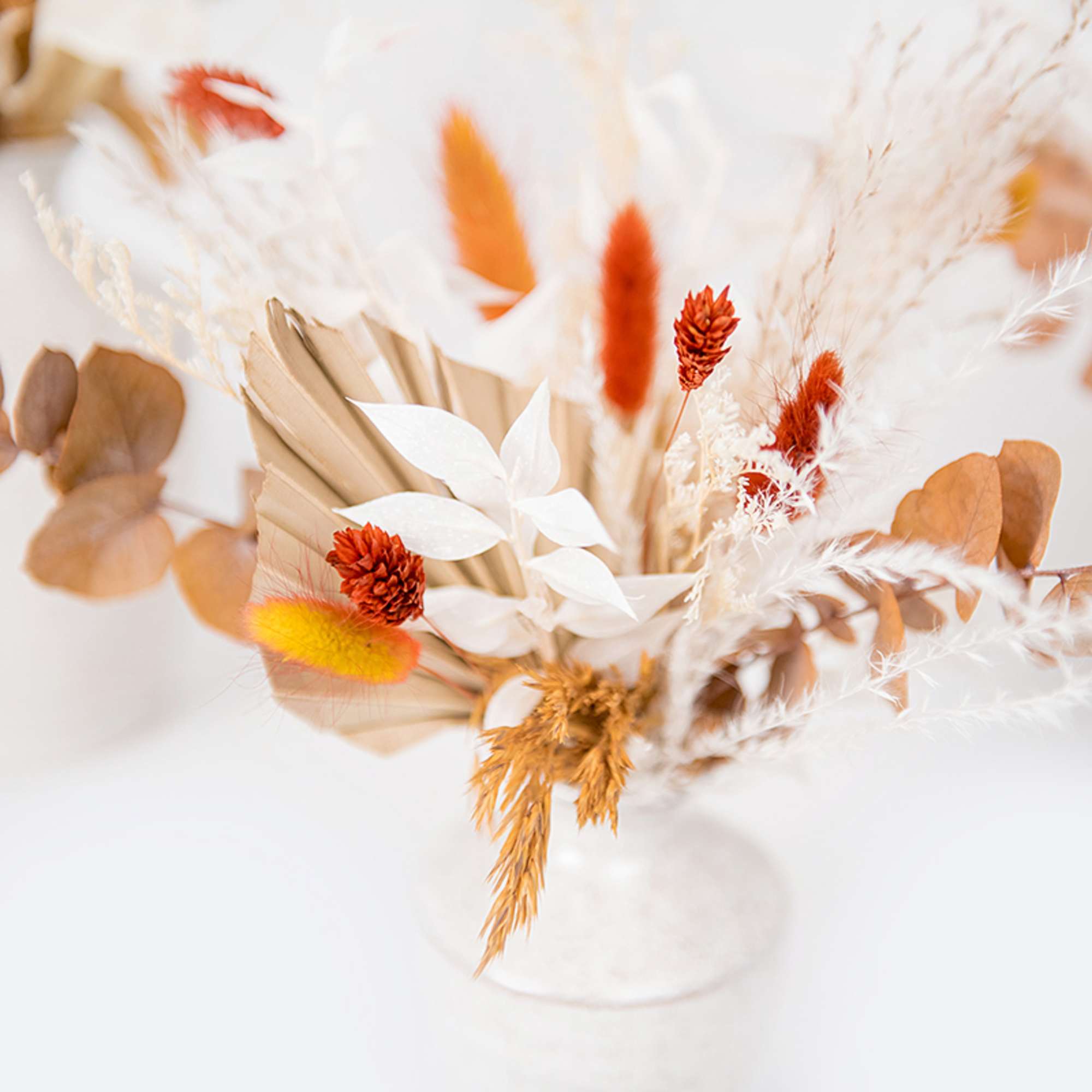 Enjoy this festive set of autumnal preserved blooms arranged in assorted Hari, photo 2 of 5