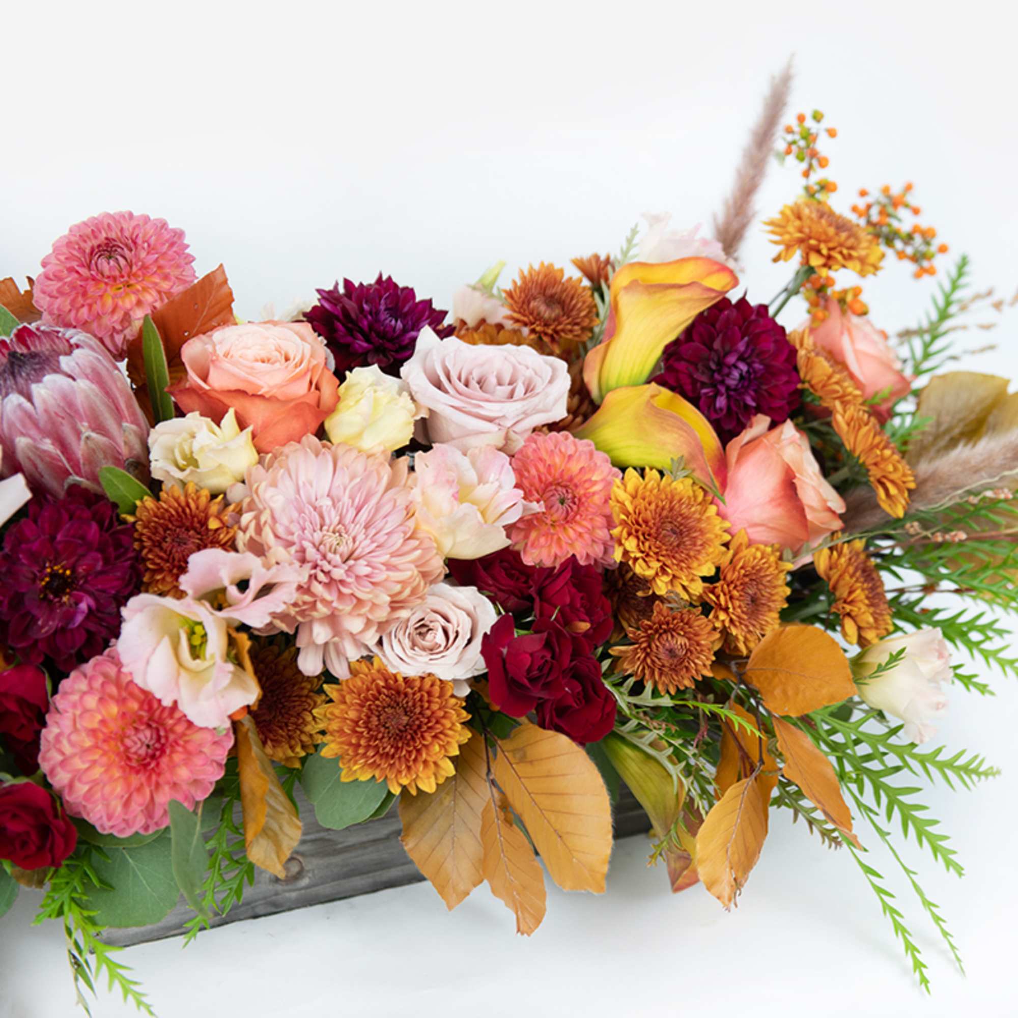 Our Fall Long &amp; Low arrangement brings all the cozy autumn vibes, photo 2 of 3