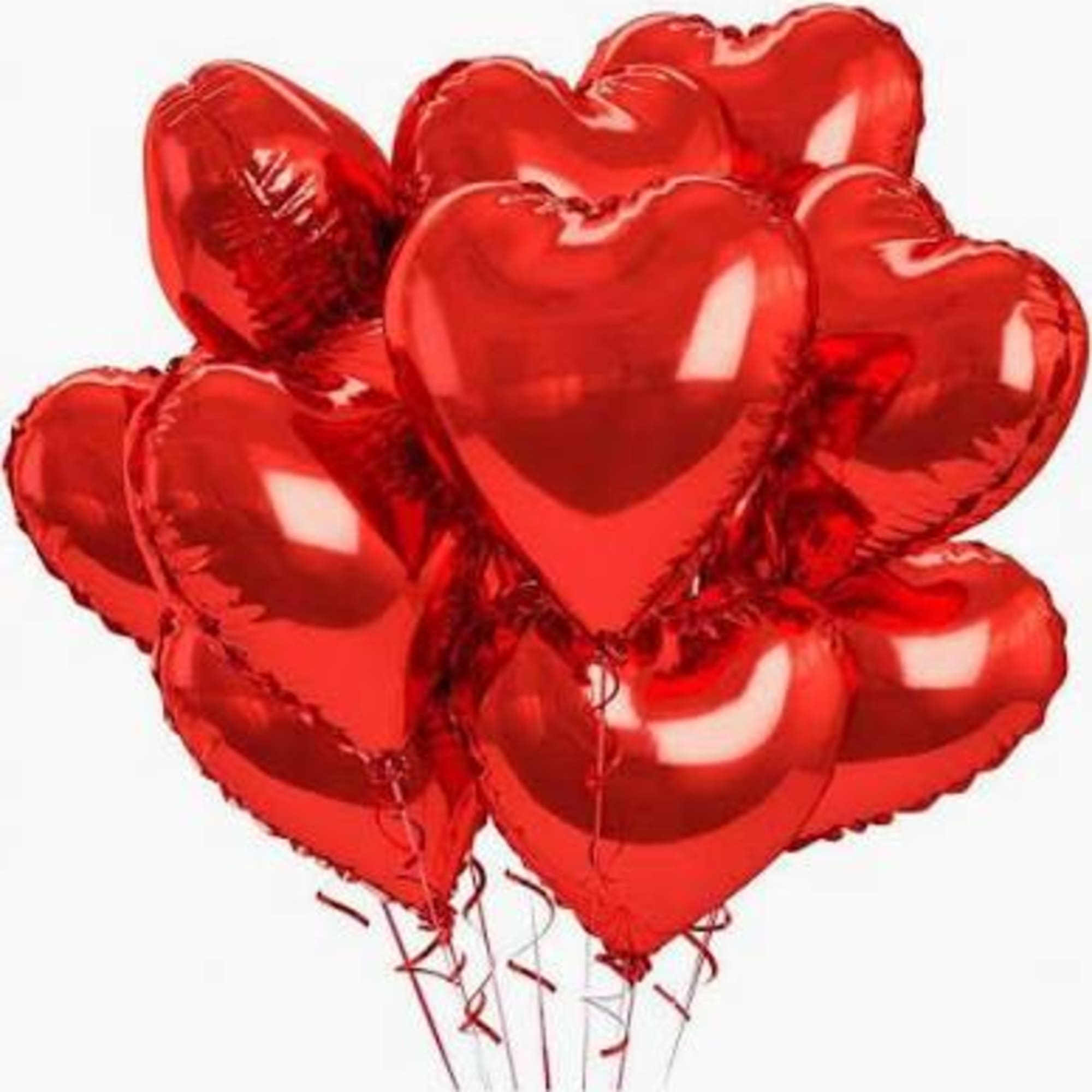  18 in Red Heart Helium Balloons.