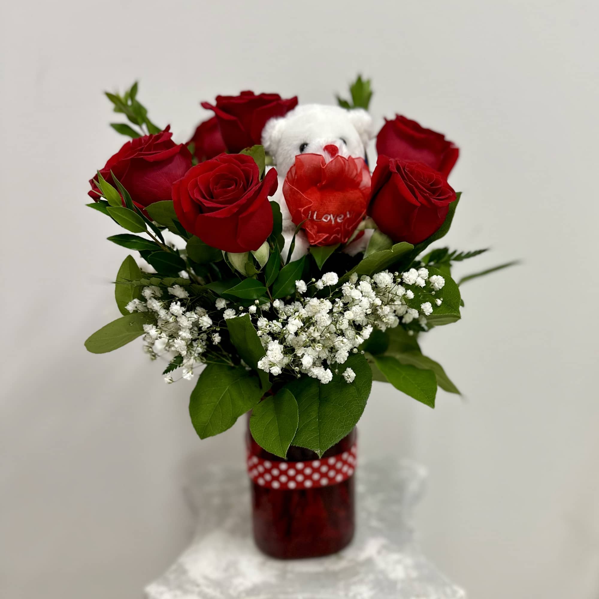 Elevate your expressions of affection with the Simply Red arrangement by Westford, photo 2 of 2