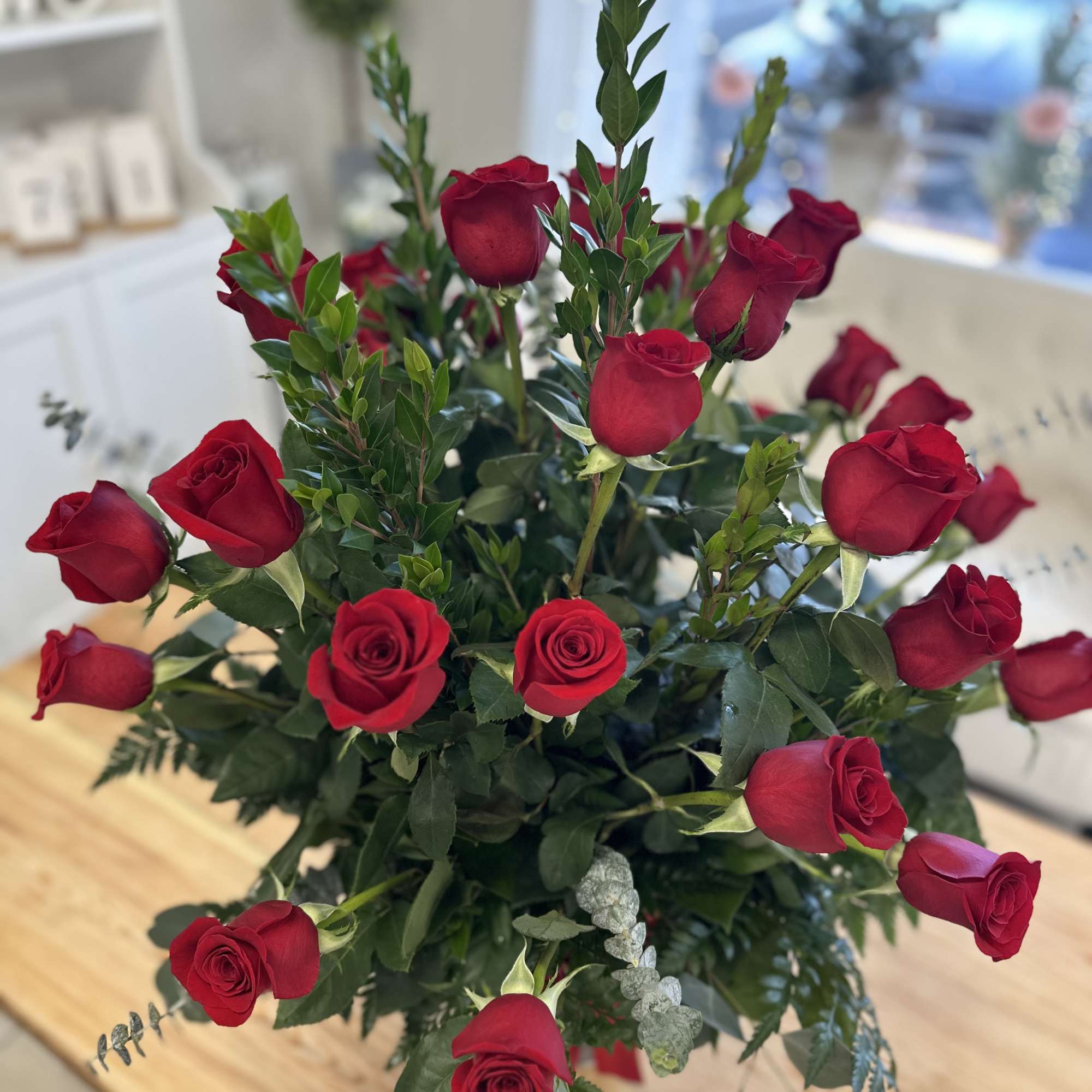 Wow your loved one with this stunning Two Dozen Long Stemmed Roses, photo 2 of 3